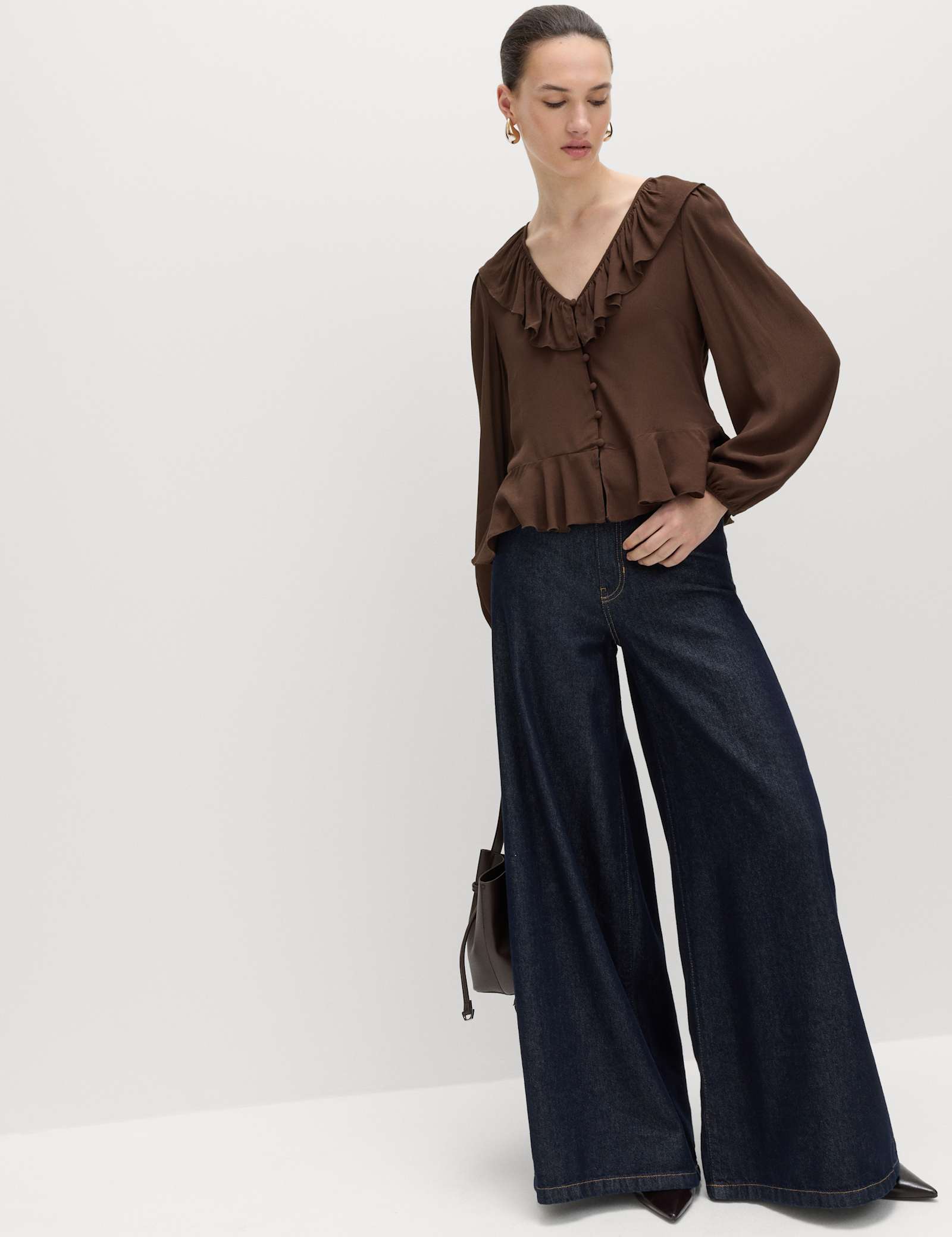 Waisted Ruffle Blouse - image 4