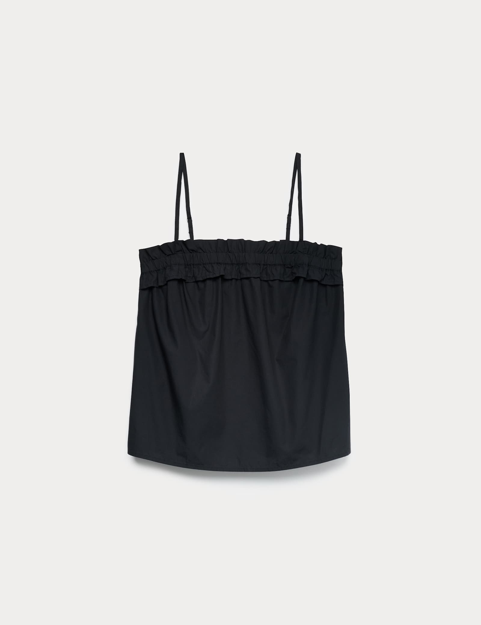 Pure Cotton Ruched Sleeveless Cami Top - image 1