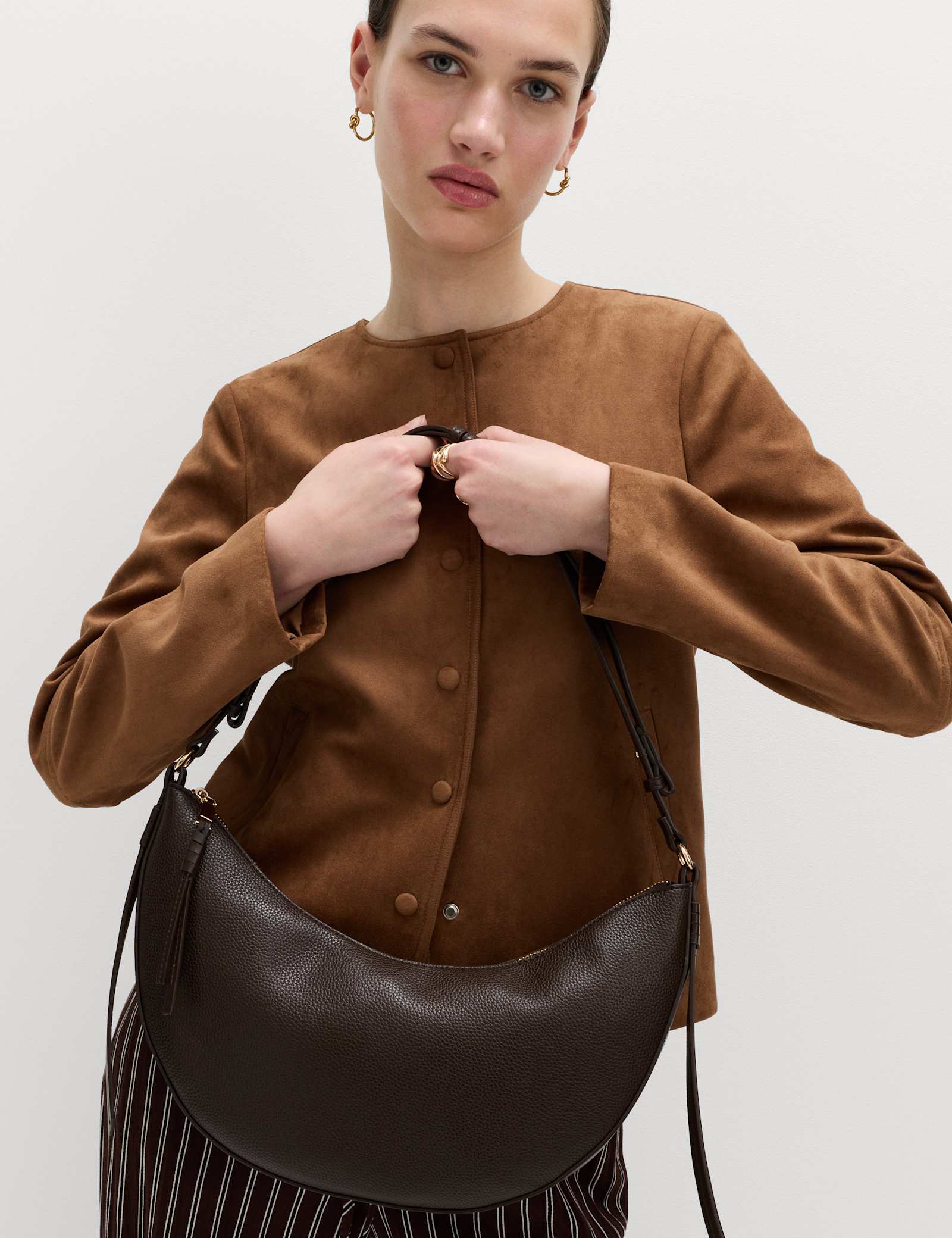 Suedette Collarless Jacket - image 4