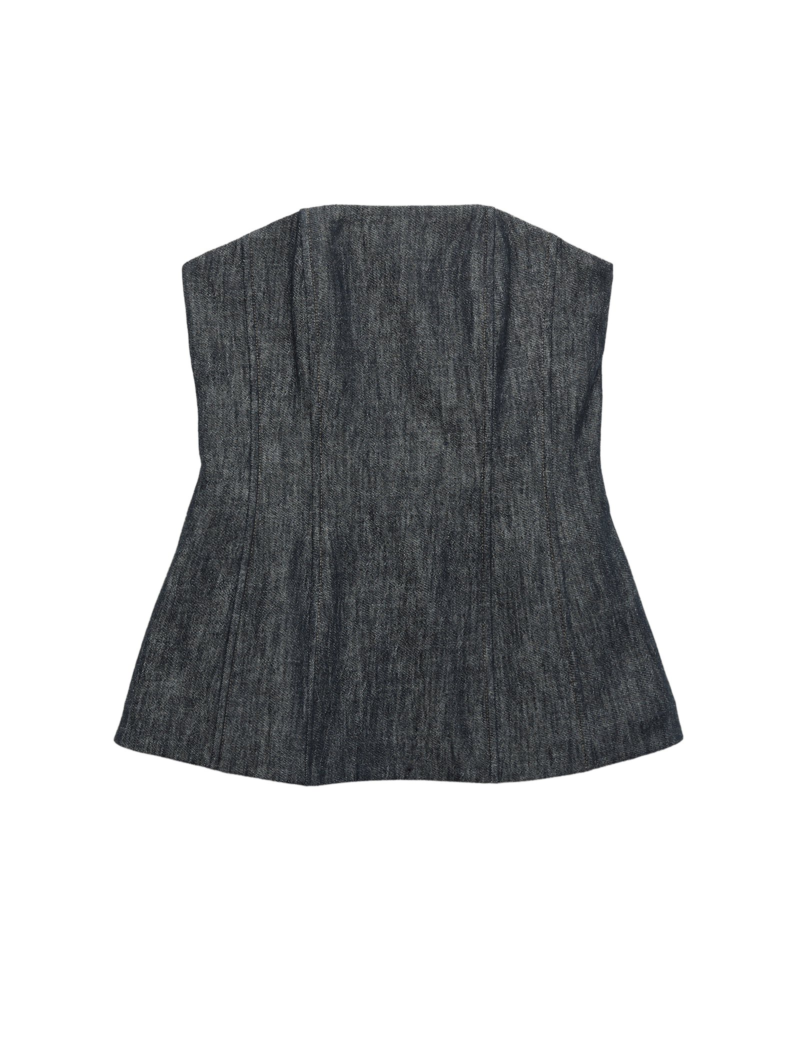 Linen Rich Fitted Bandeau Top - image 3