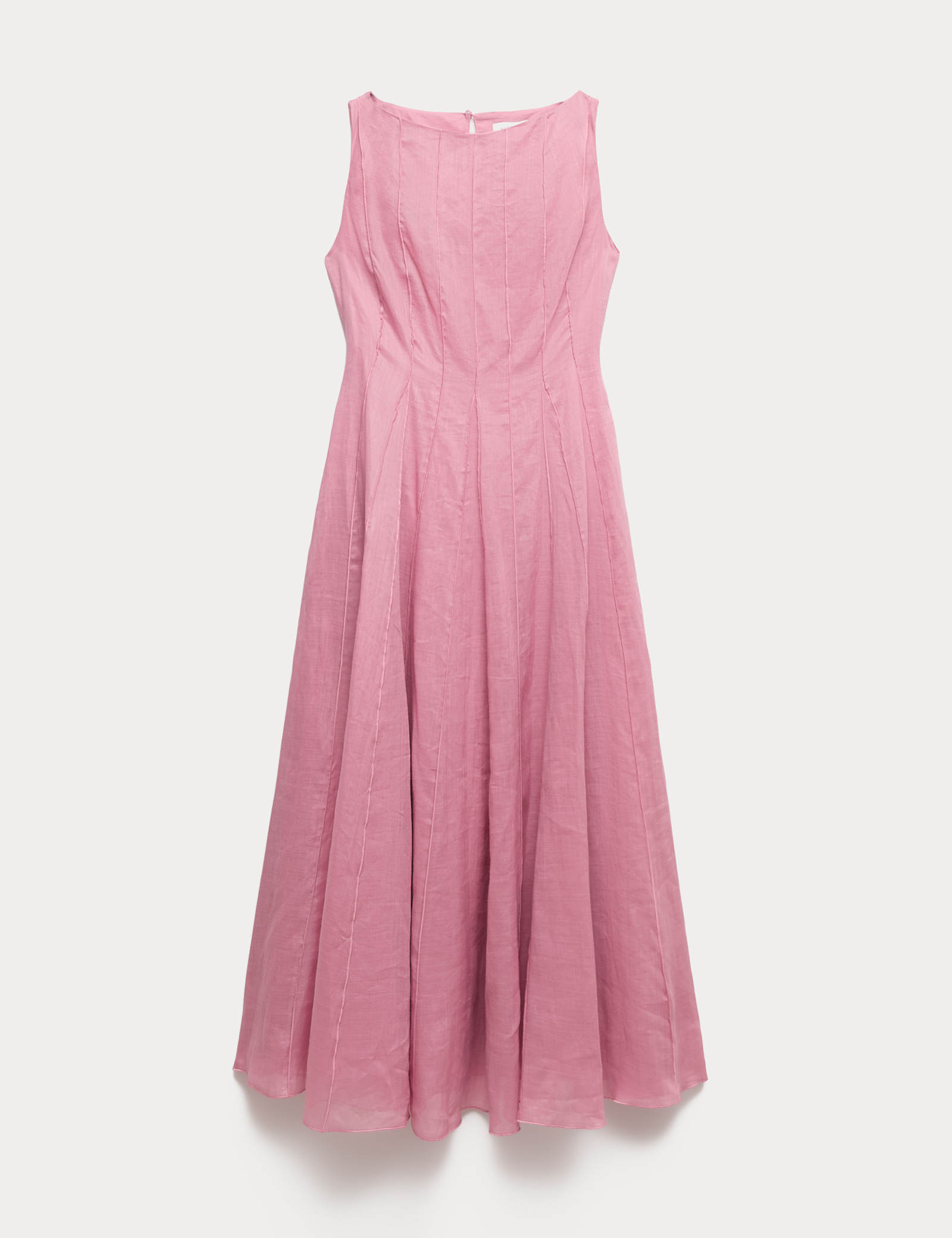 Pure Ramie Godet Waisted Maxi Dress - image 1