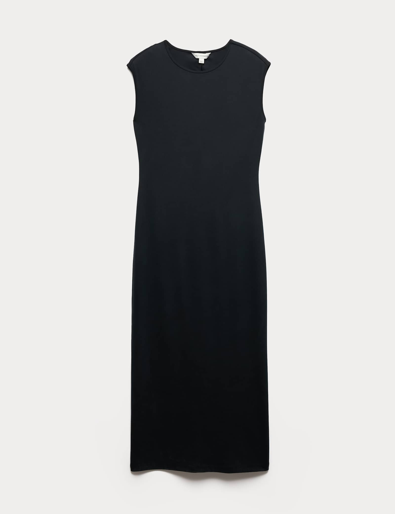 Ribbed Jersey Shoulder Pad Midaxi Dress - image 1