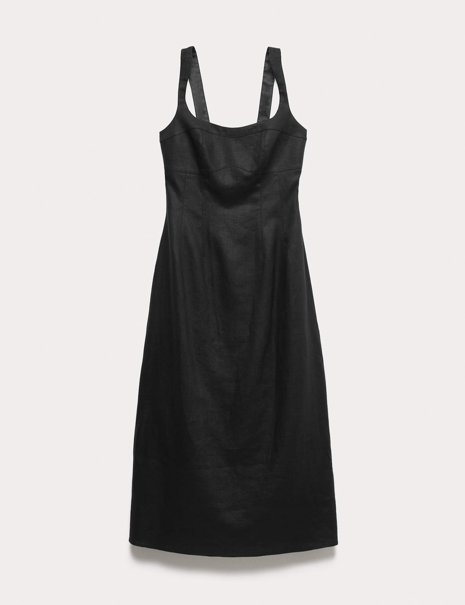Pure Linen Structured Waisted Dress - image 1