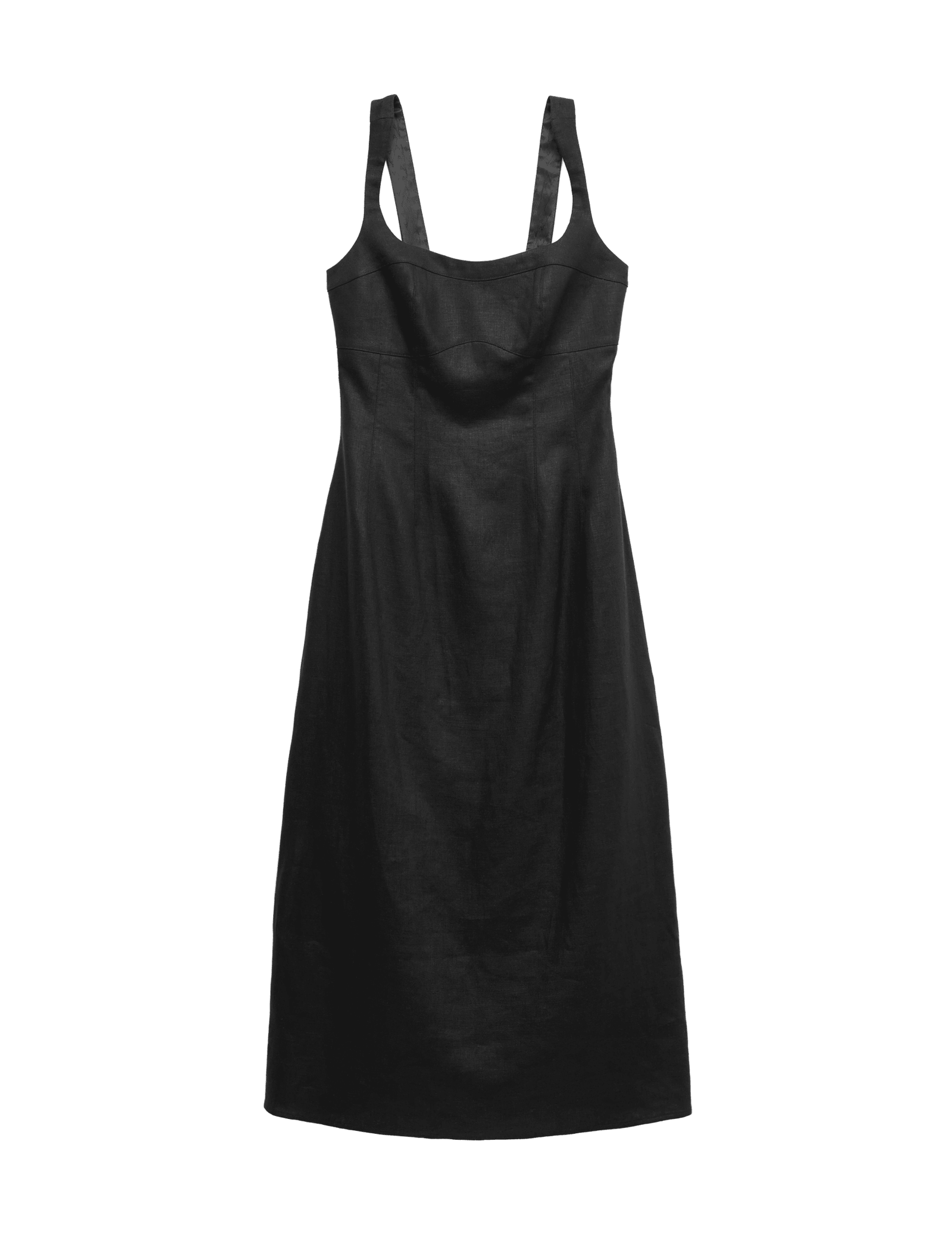 Pure Linen Structured Waisted Dress - image 3