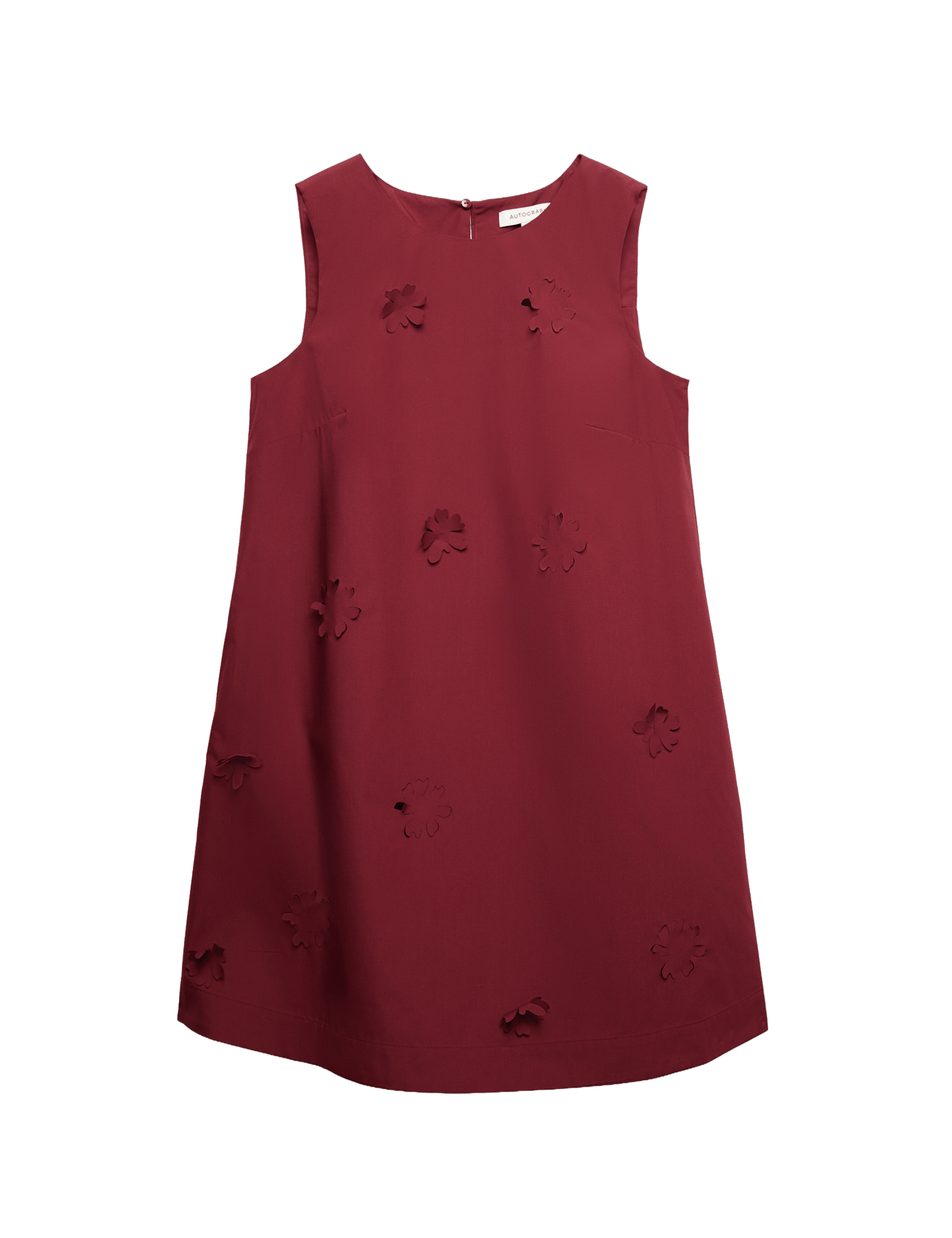 Cotton Blend Floral Cutwork Detail Dress - image 3