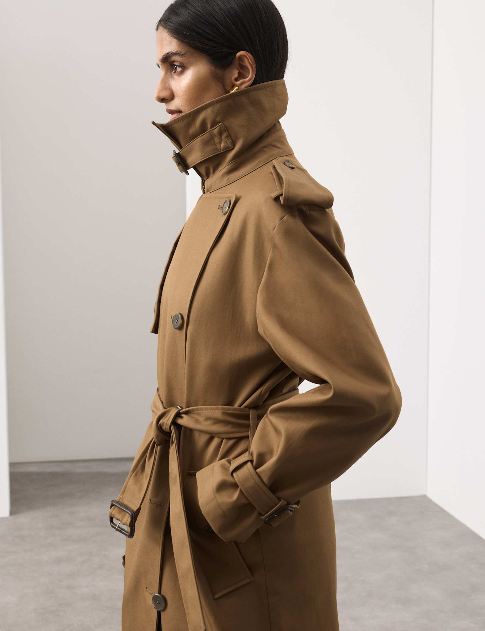 Pure Cotton Longline Trench Coat - image 2