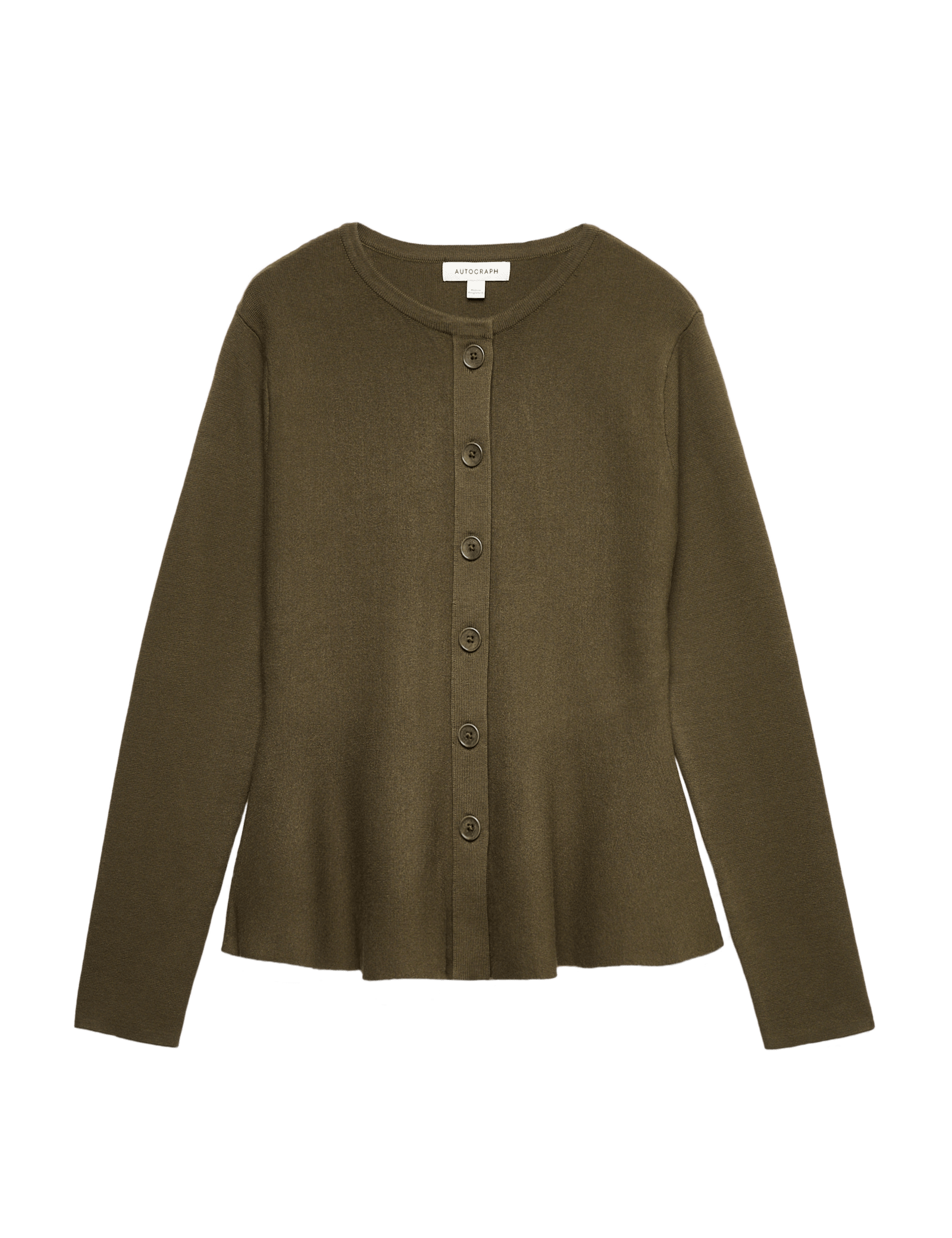 Textured Peplum Cardigan - image 3