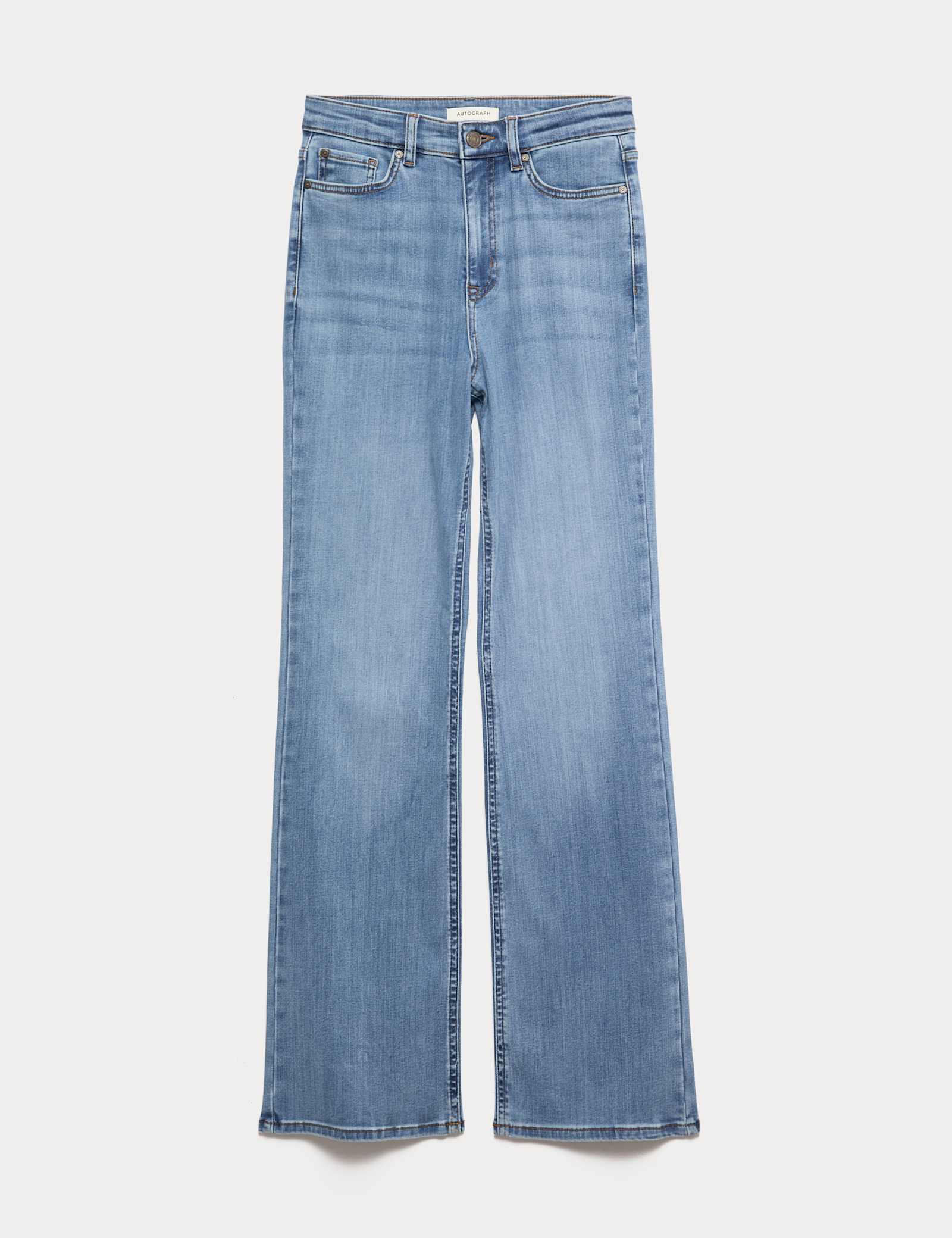 Lyocell Blend High Waisted Flared Jeans - image 2