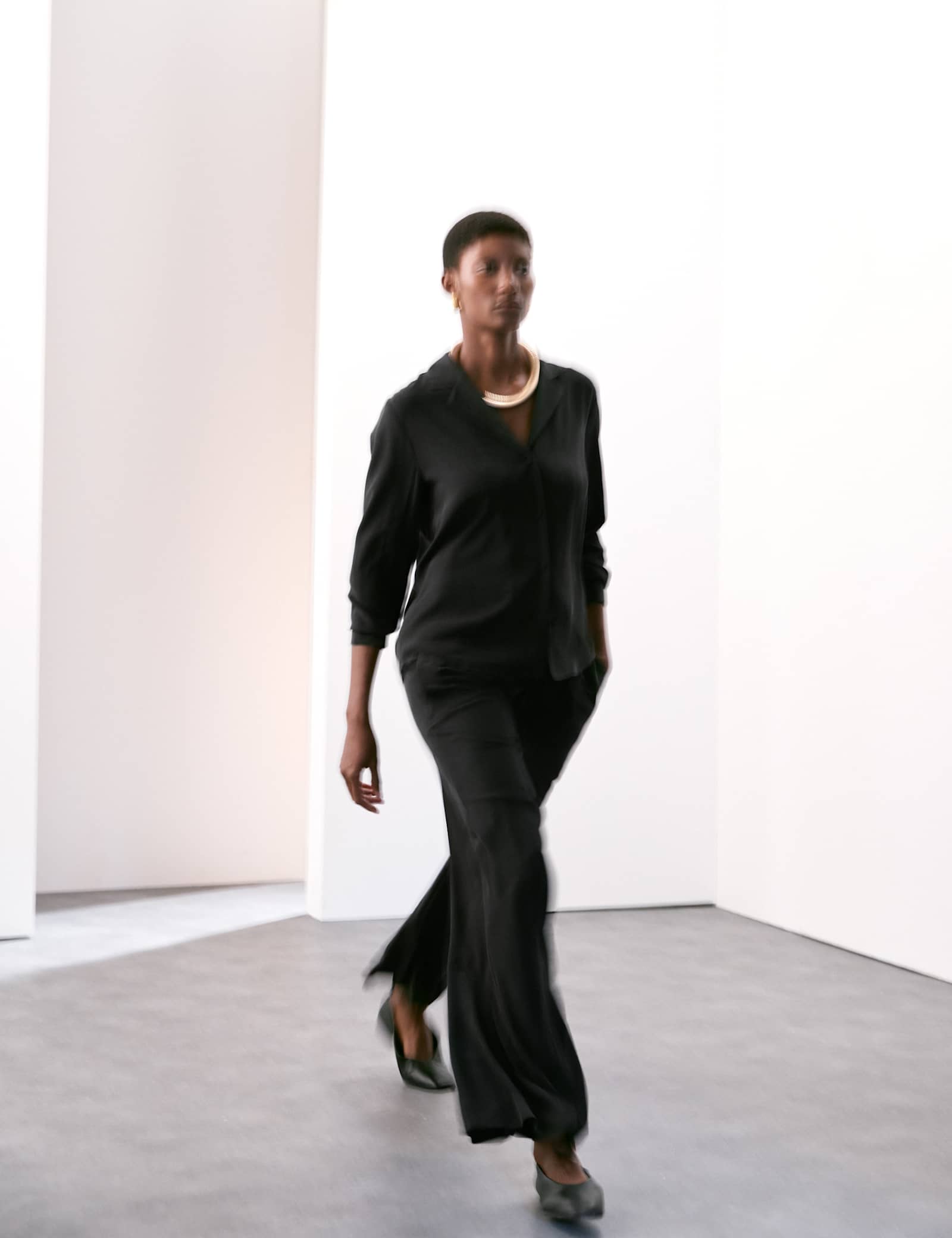 Silk Pull On Wide Leg Trousers - image 5
