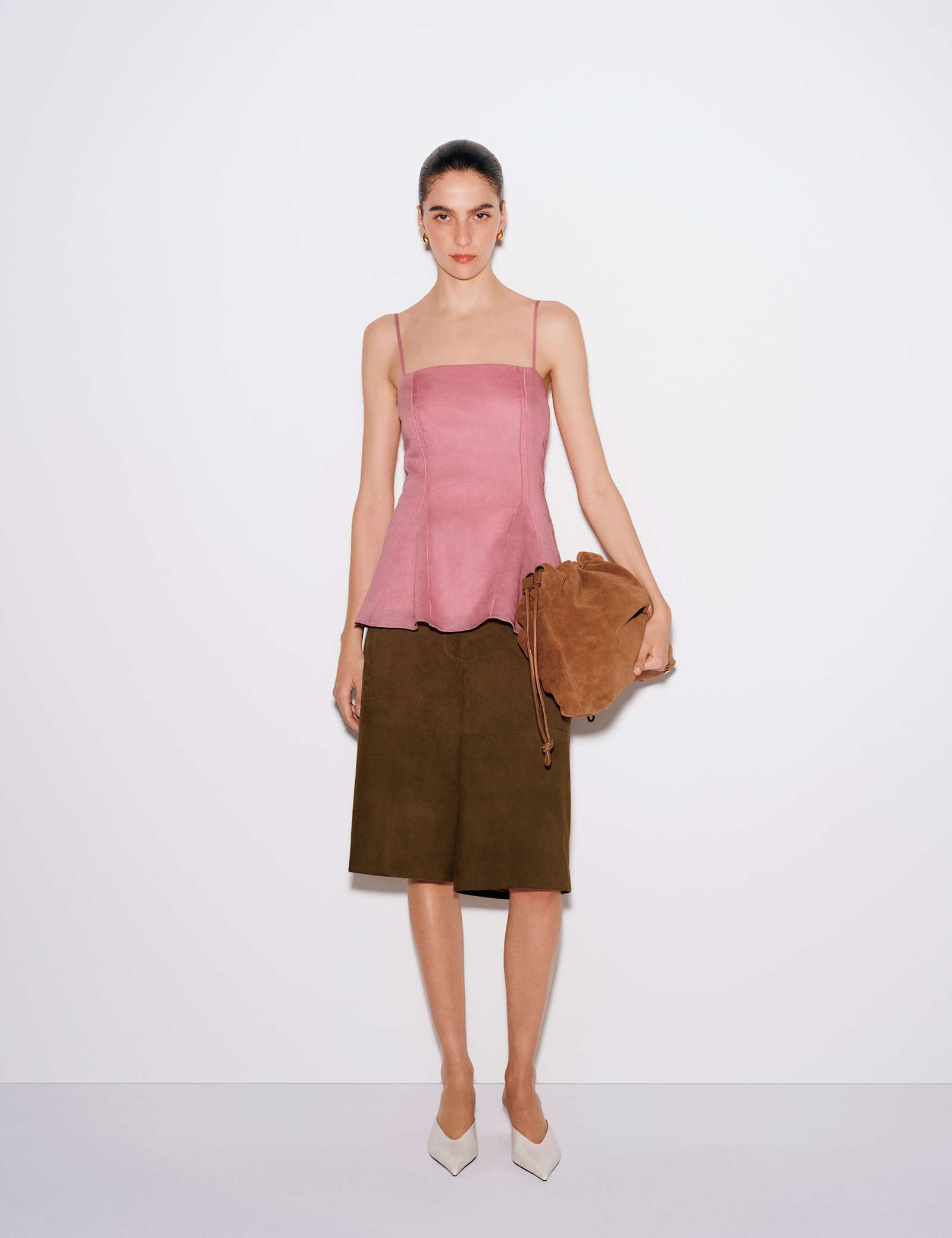 Suede Bermuda Shorts - image 2