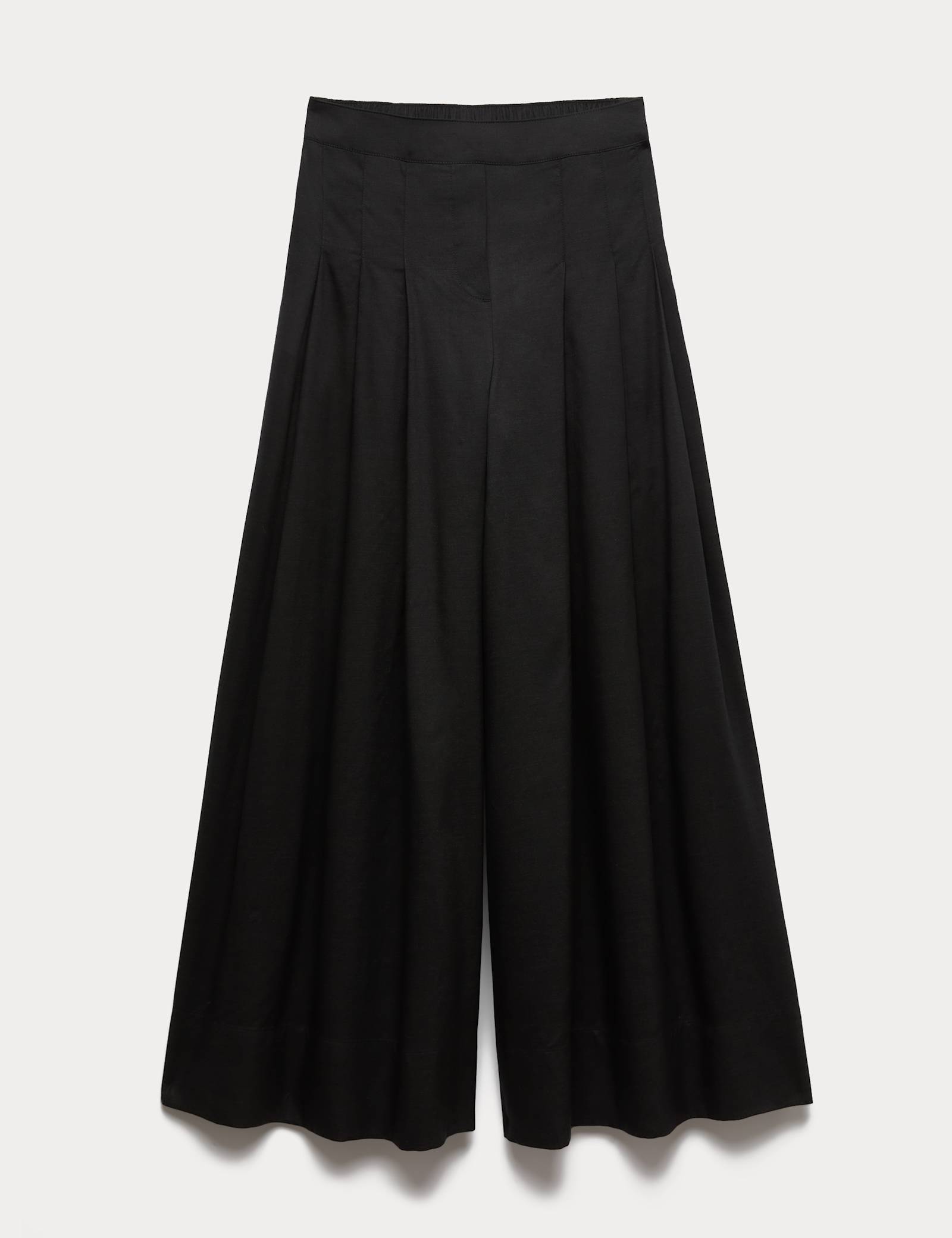 Lyocell Rich Wide Leg Trousers With Wool - image 1