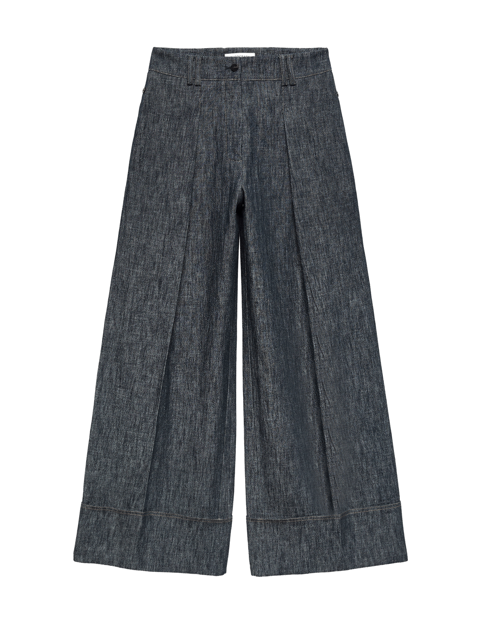 Linen Rich Cuffed Wide Leg Trousers - image 3