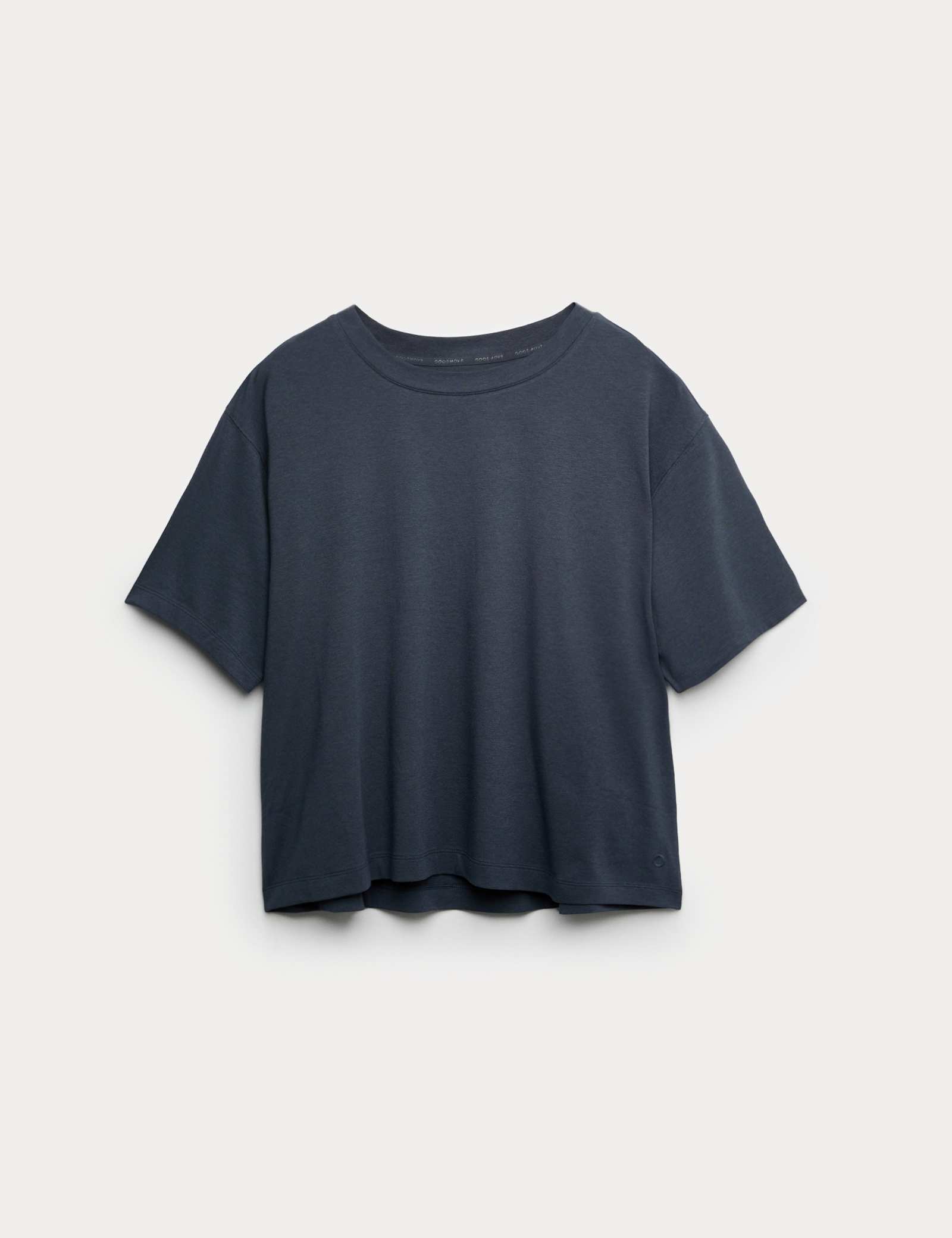 Modal Cotton Blend Lightweight Boxy T-shirt - image 1