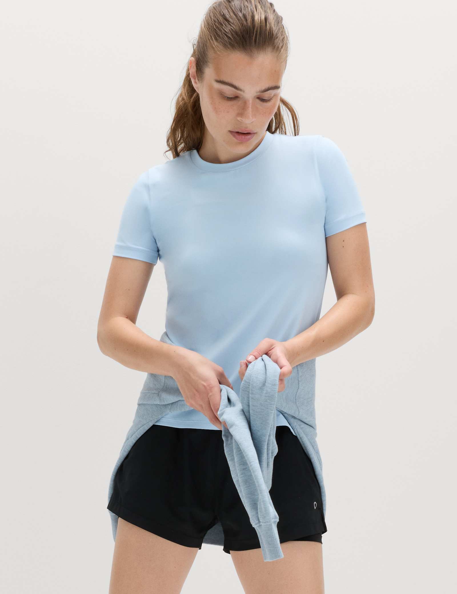 Scoop Neck Fitted T-Shirt - image 5