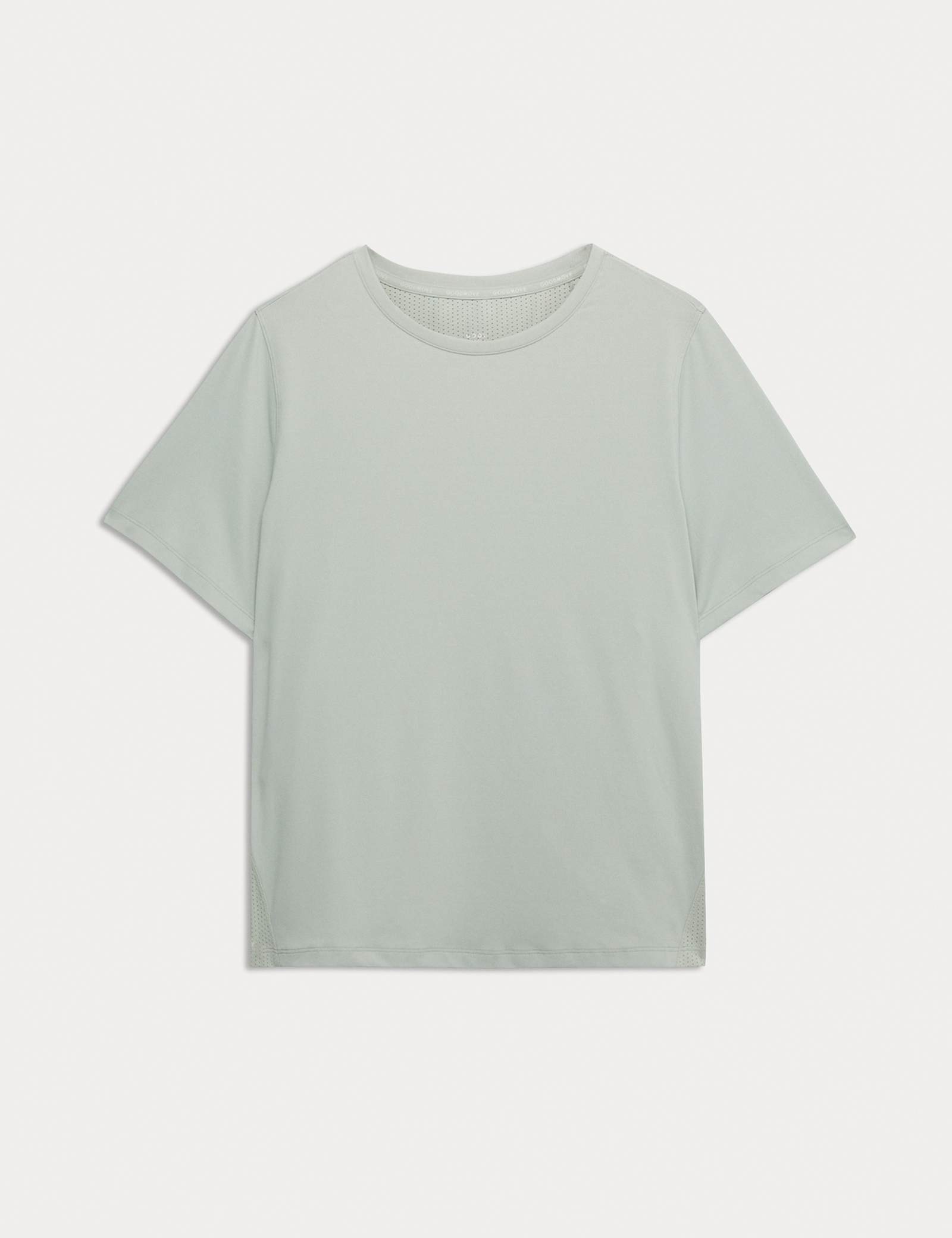 Crew Neck Mesh Panel Relaxed T-Shirt - image 4