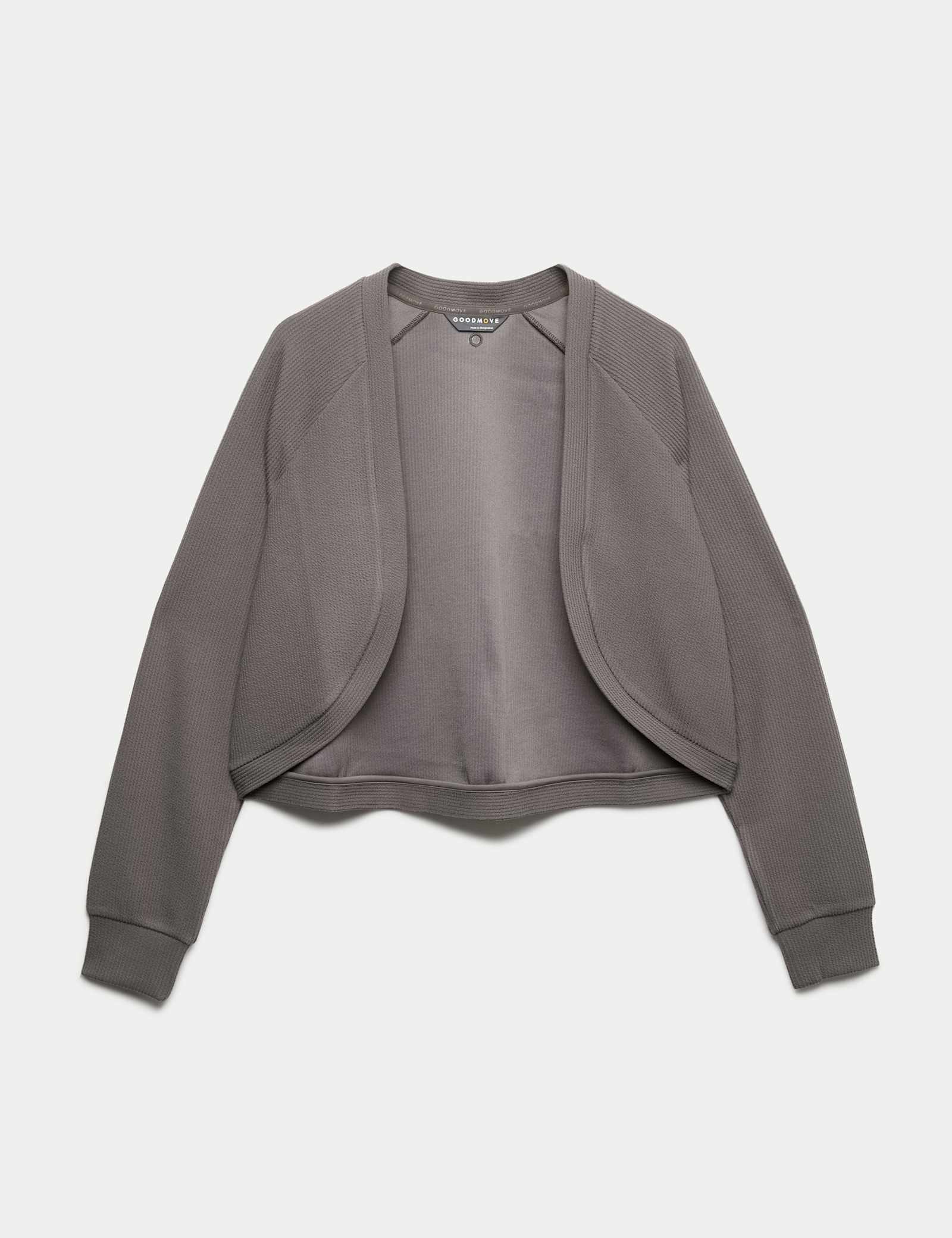 Brushed Ribbed Relaxed Shrug - image 1