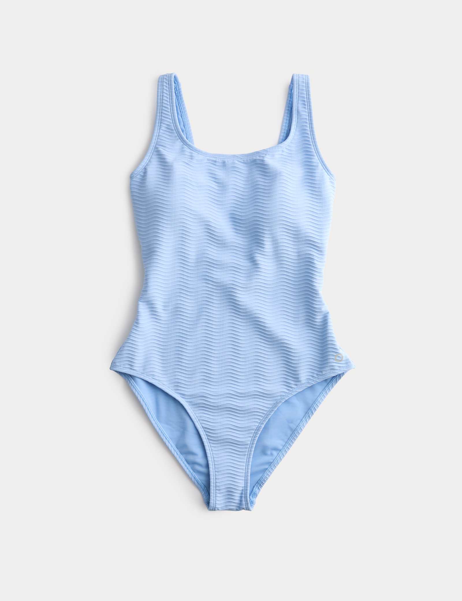Tummy Control Textured Padded Scoop Back Swimsuit - image 1