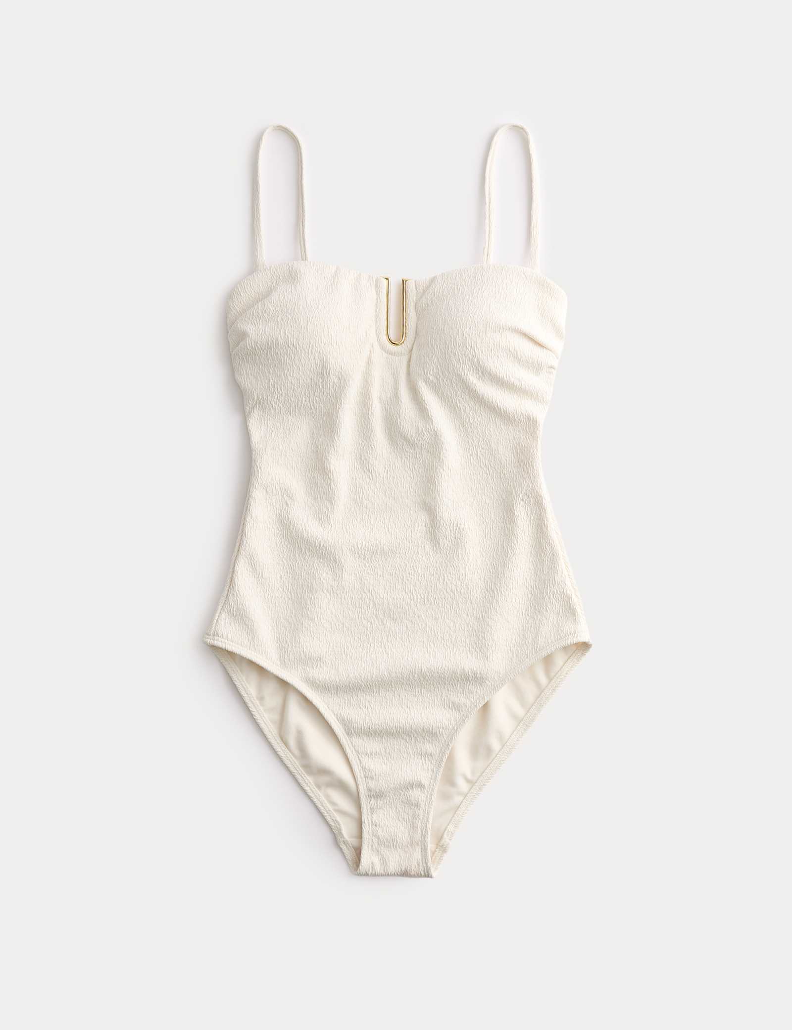 U-Notch Textured Bandeau Swimsuit - image 1