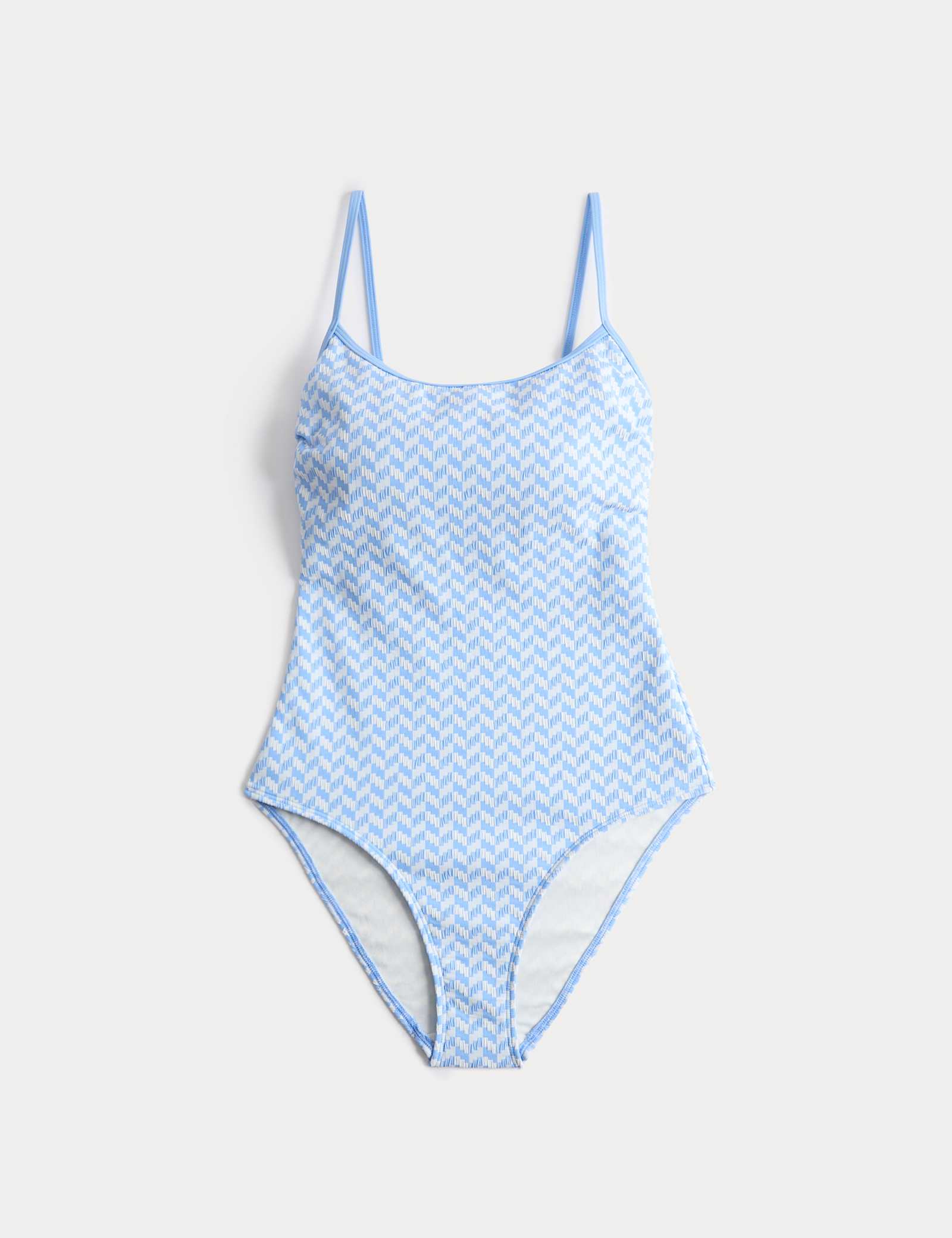 Jacquard Textured Scoop Neck Swimsuit - image 2