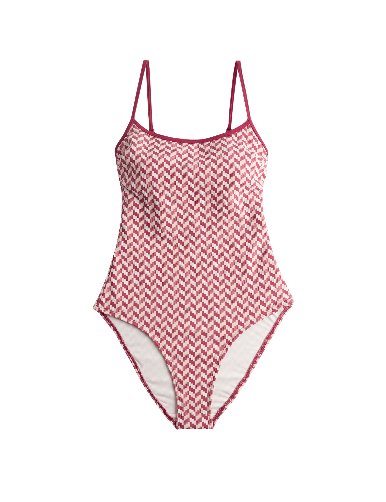Jacquard Textured Scoop Neck Swimsuit - image 5