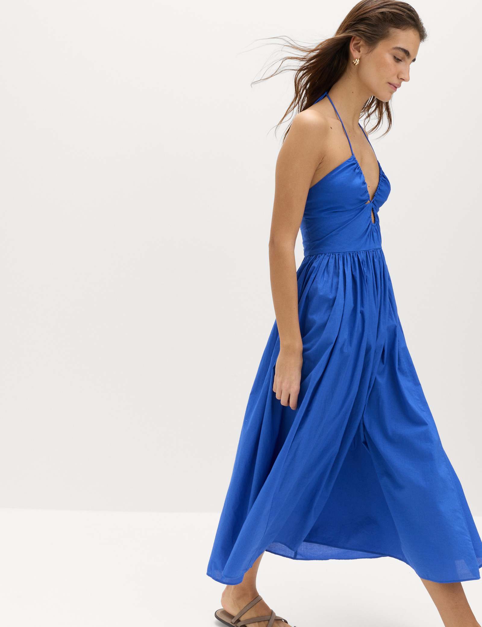 Pure Cotton Cutout Midaxi Beach Dress - image 2