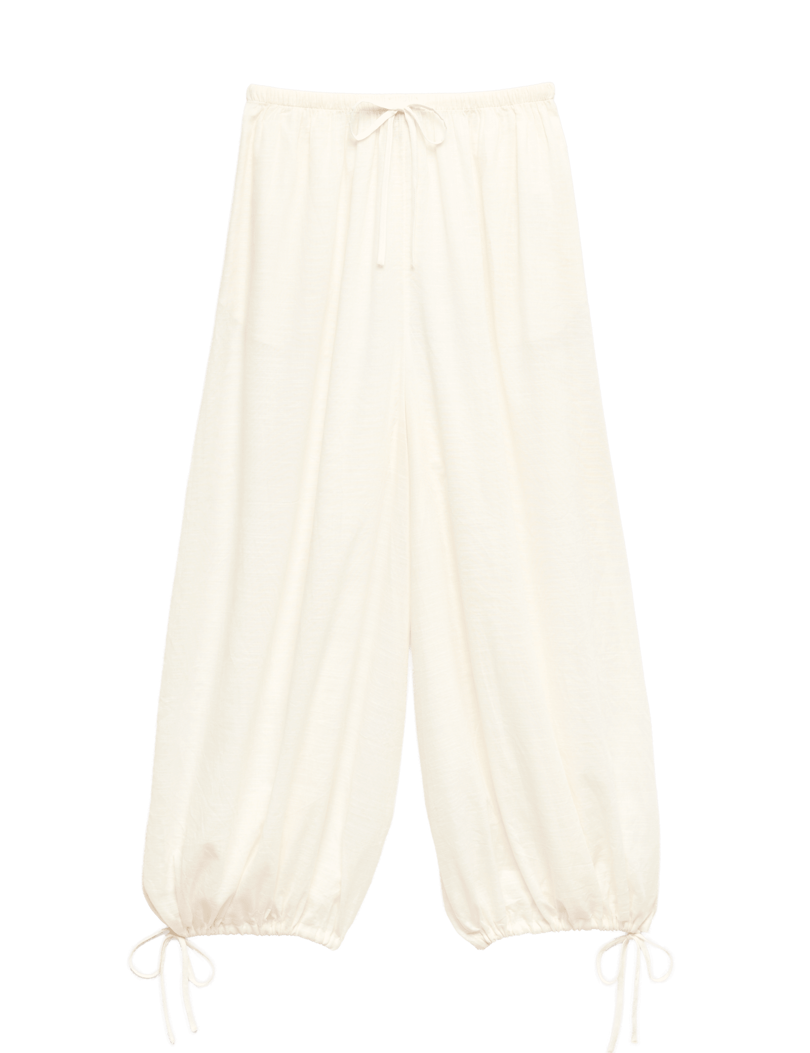 Pure Cotton Bubble Hem Beach Trousers - image 3