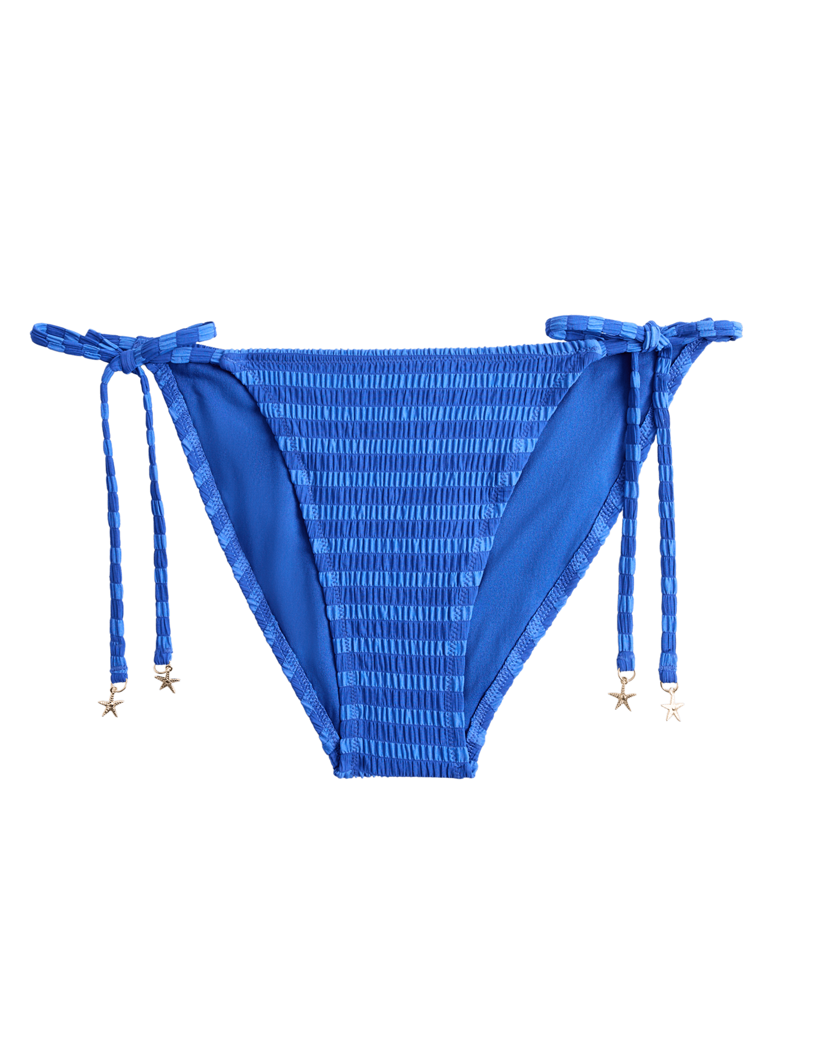 Striped Tie Detail High Leg Bikini Bottoms - image 2