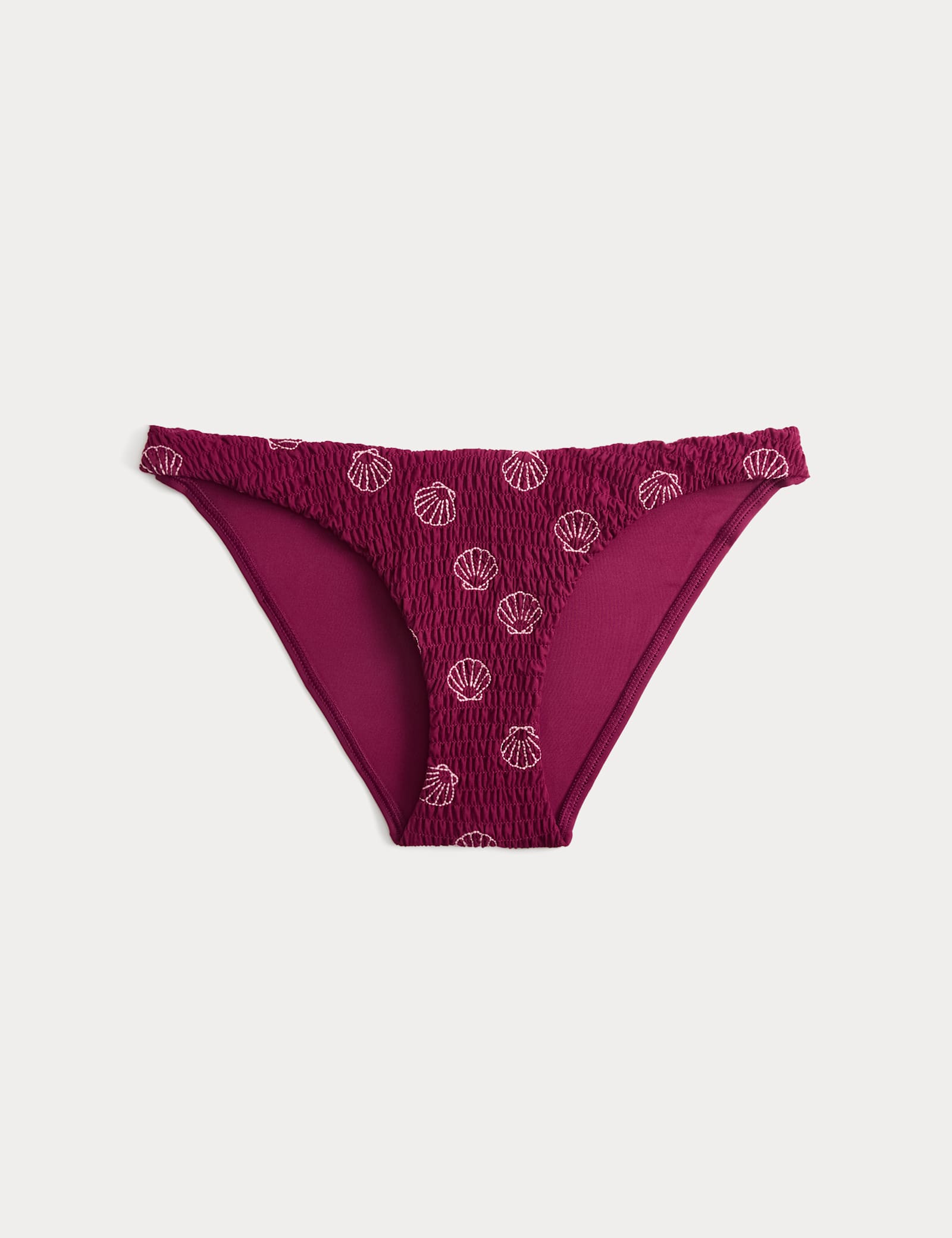 Embroidered Strappy High Leg Bikini Bottoms - image 1