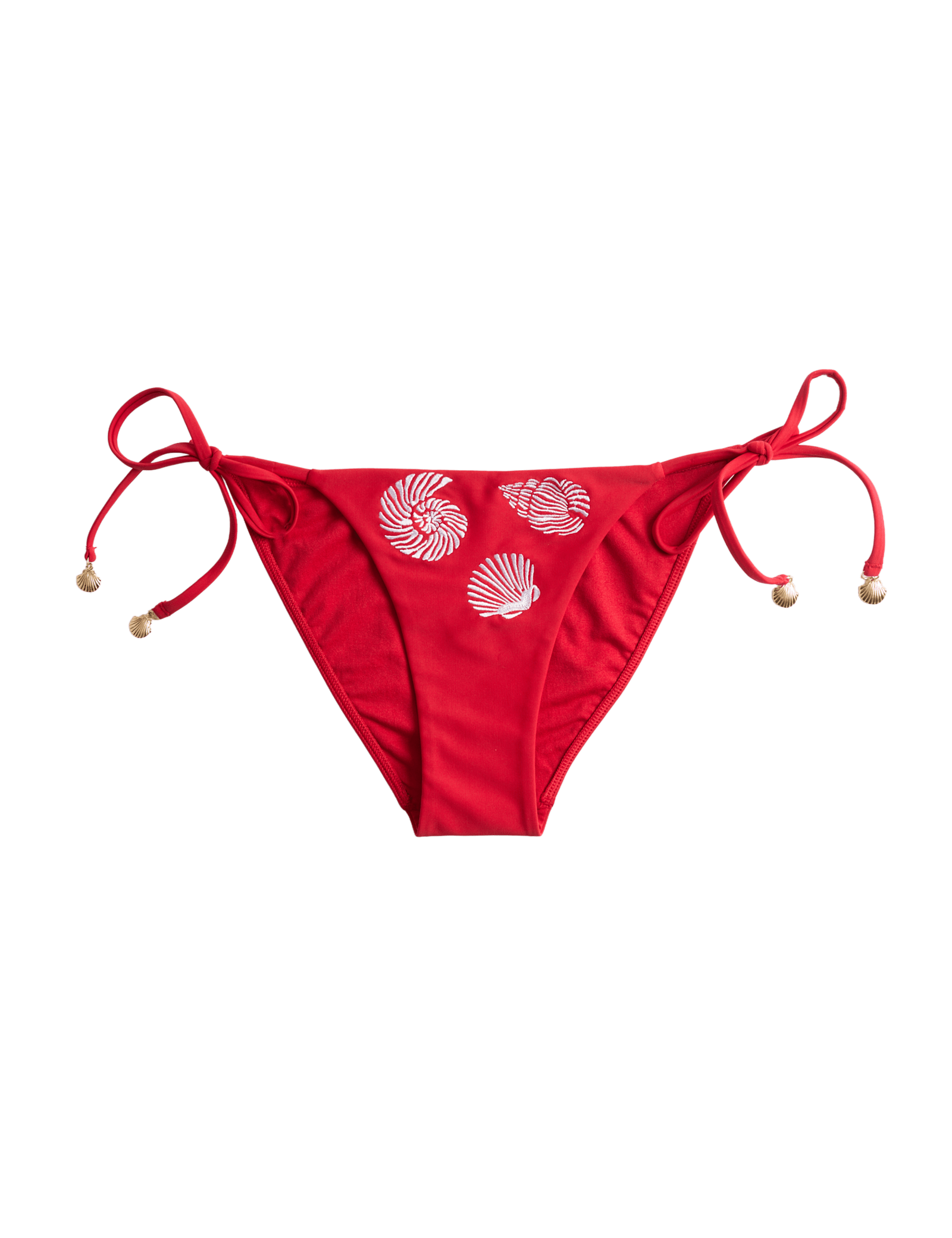 Embroidered Tie Side Bikini Bottoms - image 3