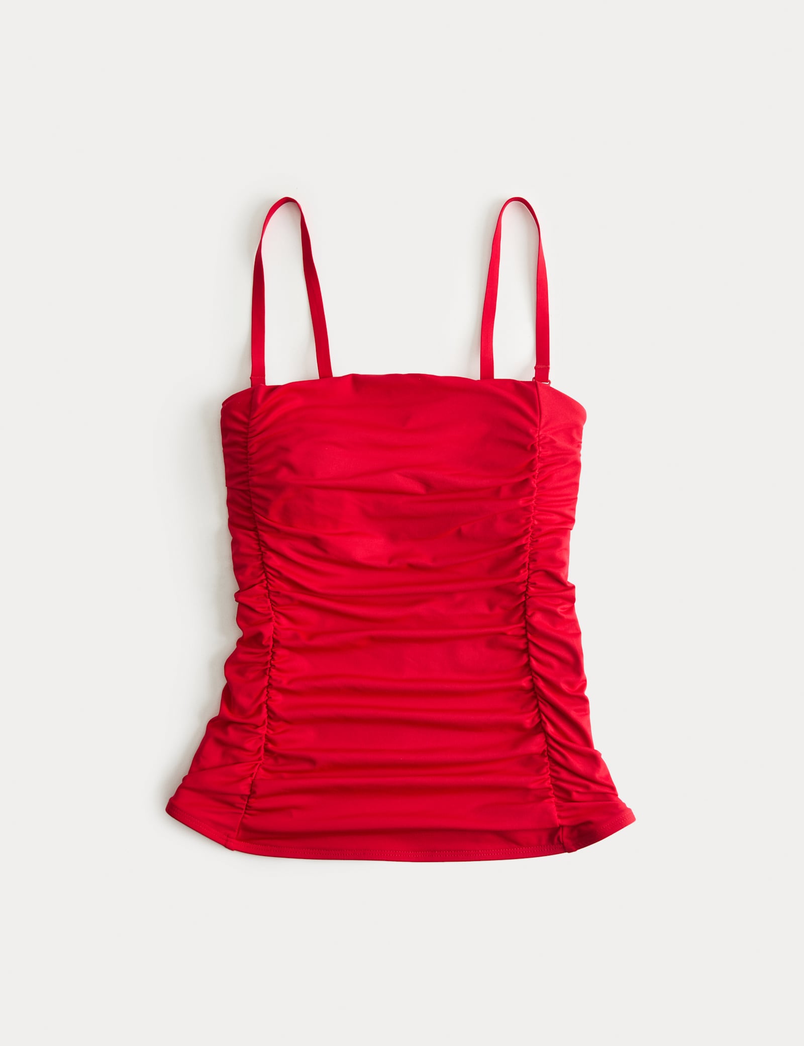 Square Neck Tummy Control Ruched Tankini - image 1