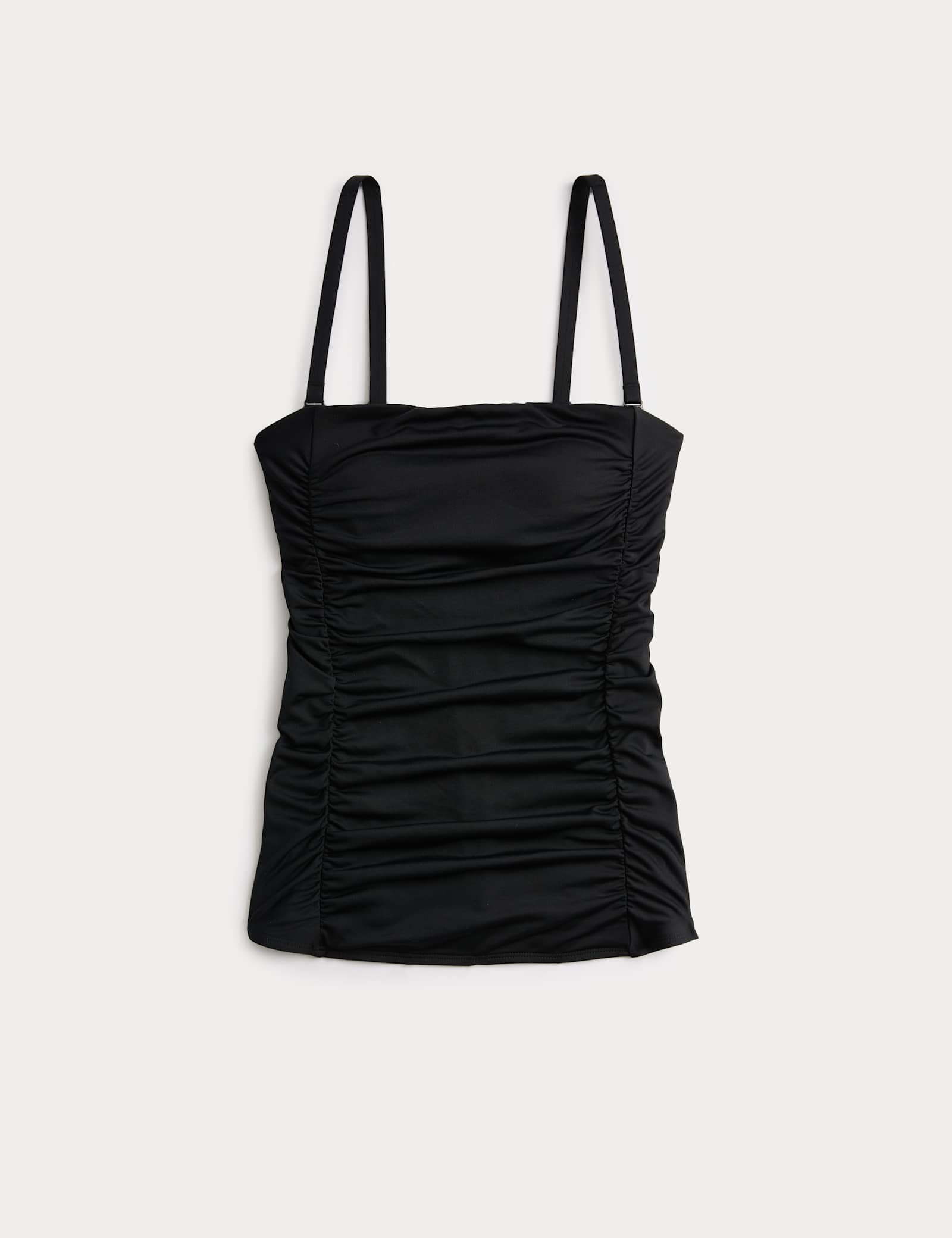 Square Neck Tummy Control Ruched Tankini - image 2