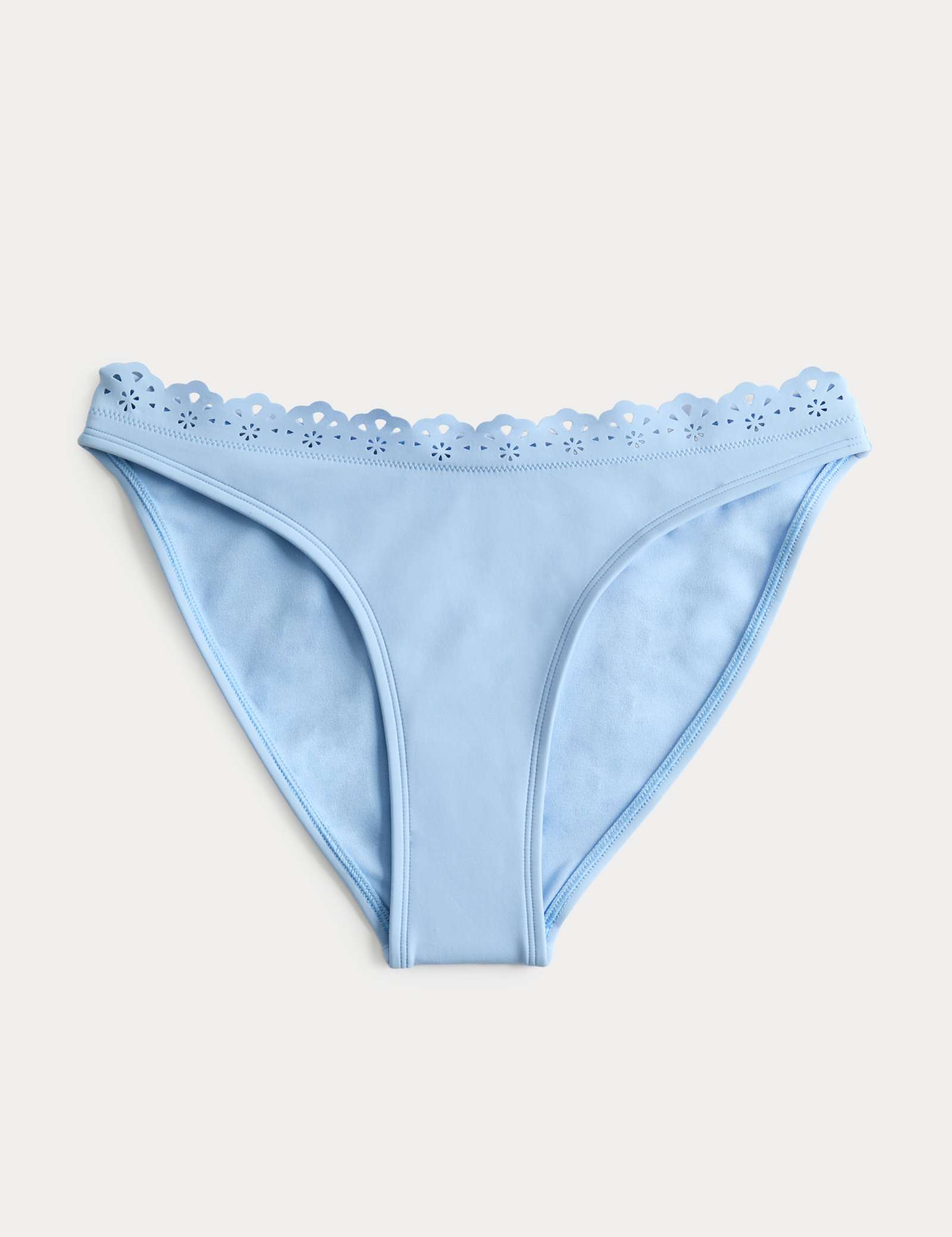 Sculpt Broderie Trim High Leg Bikini Bottoms - image 3