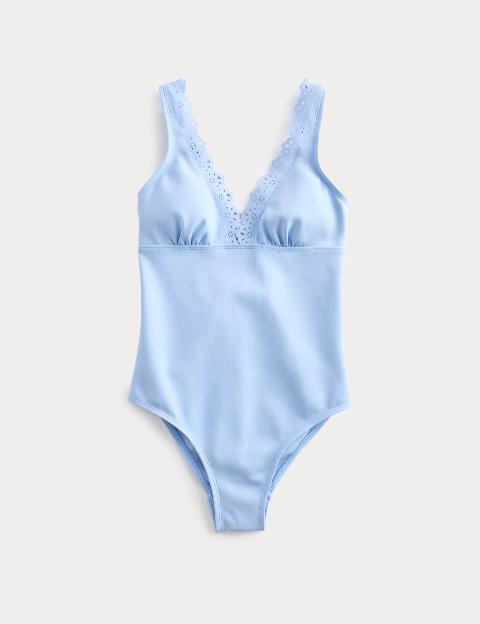 Sculpt Broderie Trim Plunge Swimsuit - image 2