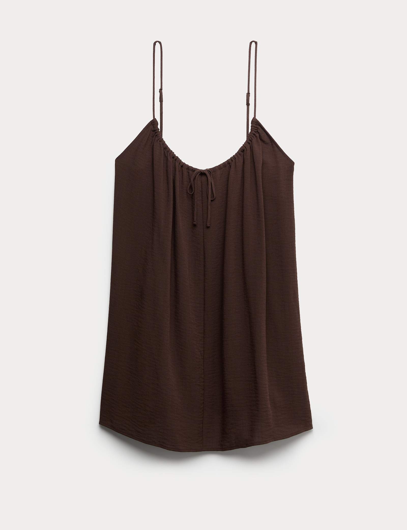 Tie Front Strappy Mini Slip Dress - image 1