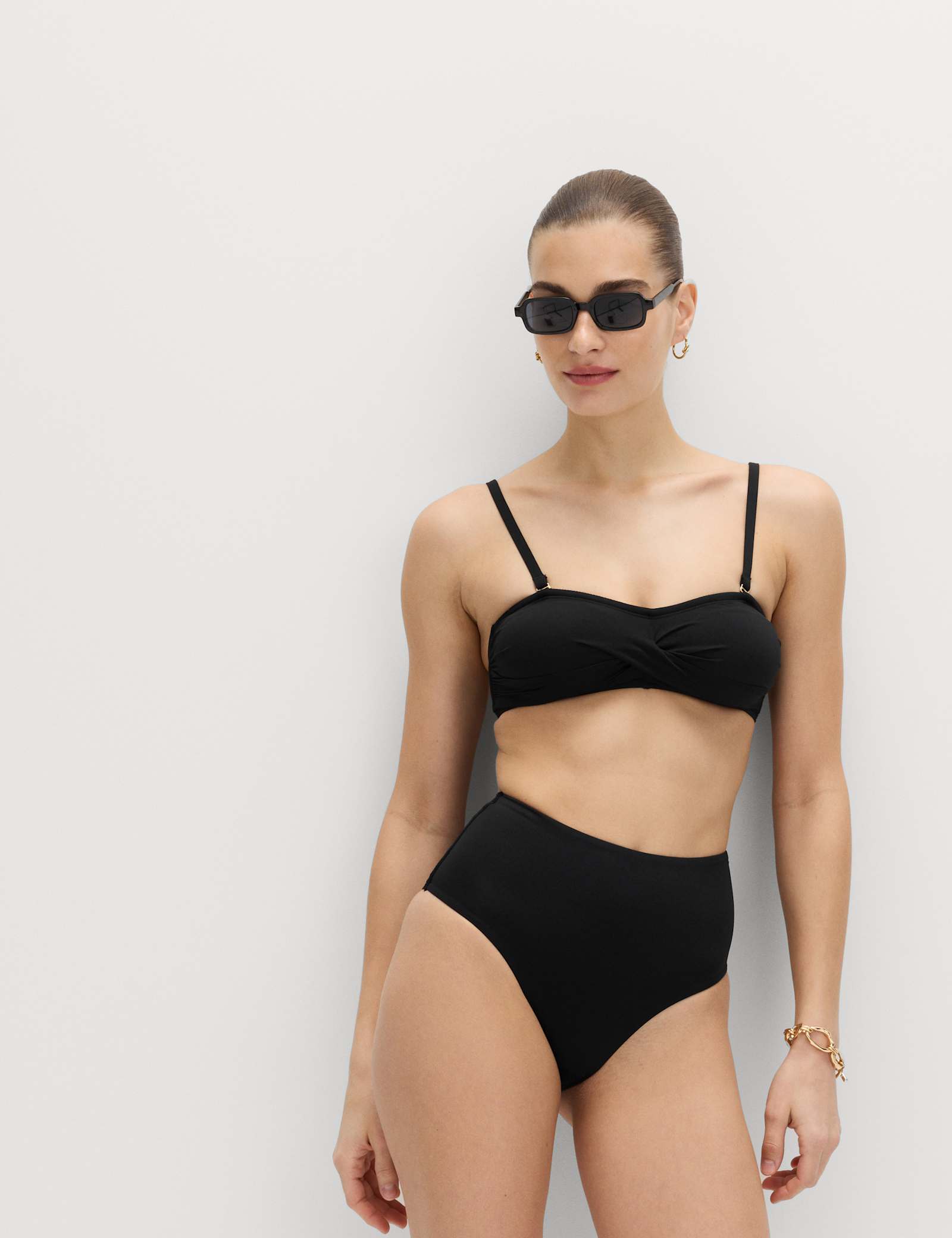 Tummy Control High Waisted High Leg Bikini Bottoms - image 2