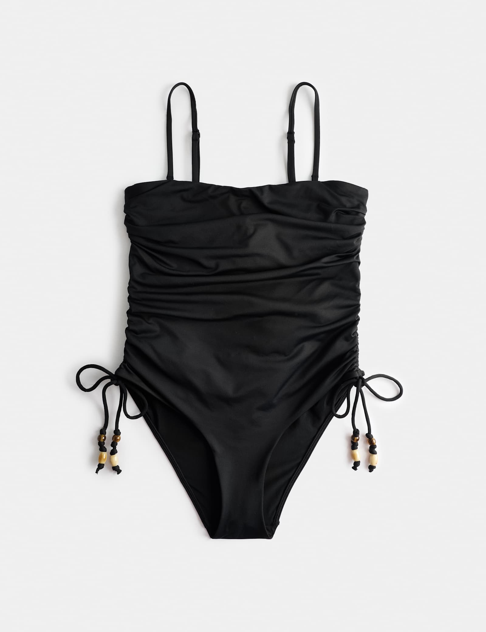Tummy Control Wired Ruched Bandeau Swimsuit - image 1