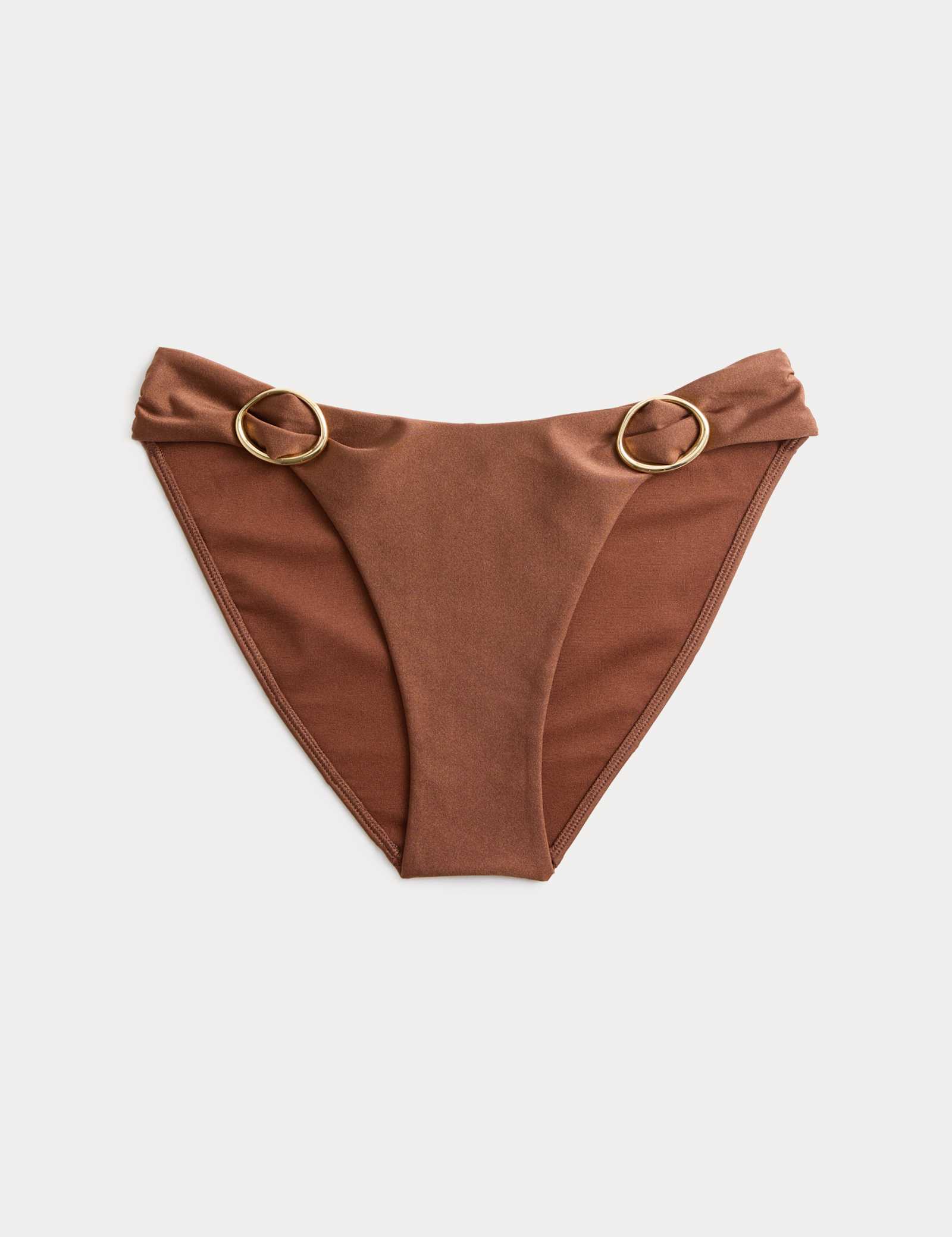 Trim Detail High Leg Bikini Bottoms - image 1