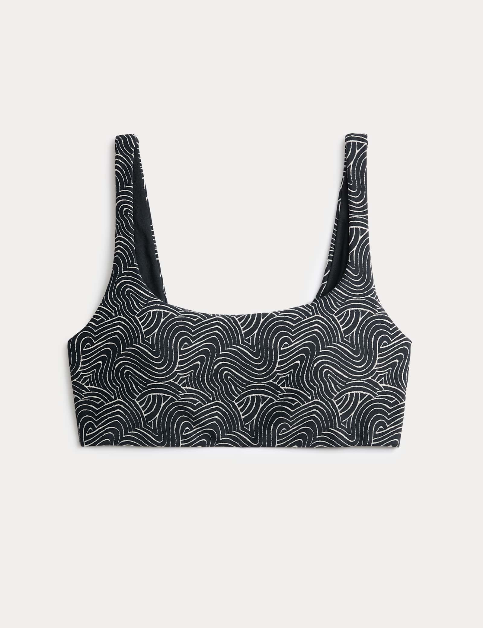 Printed Scoop Neck Bikini Top - image 2