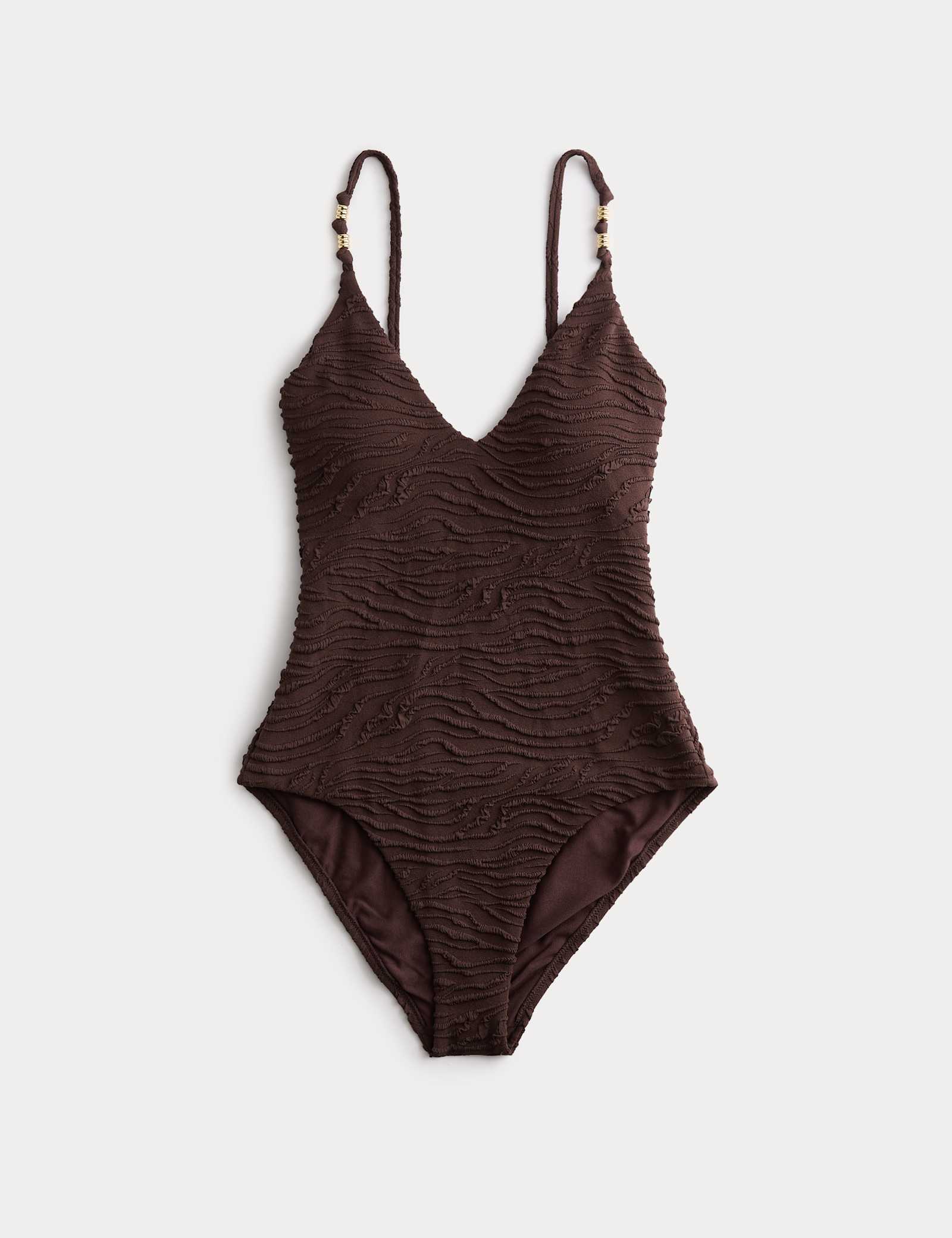 Textured Plunge Swimsuit - image 1