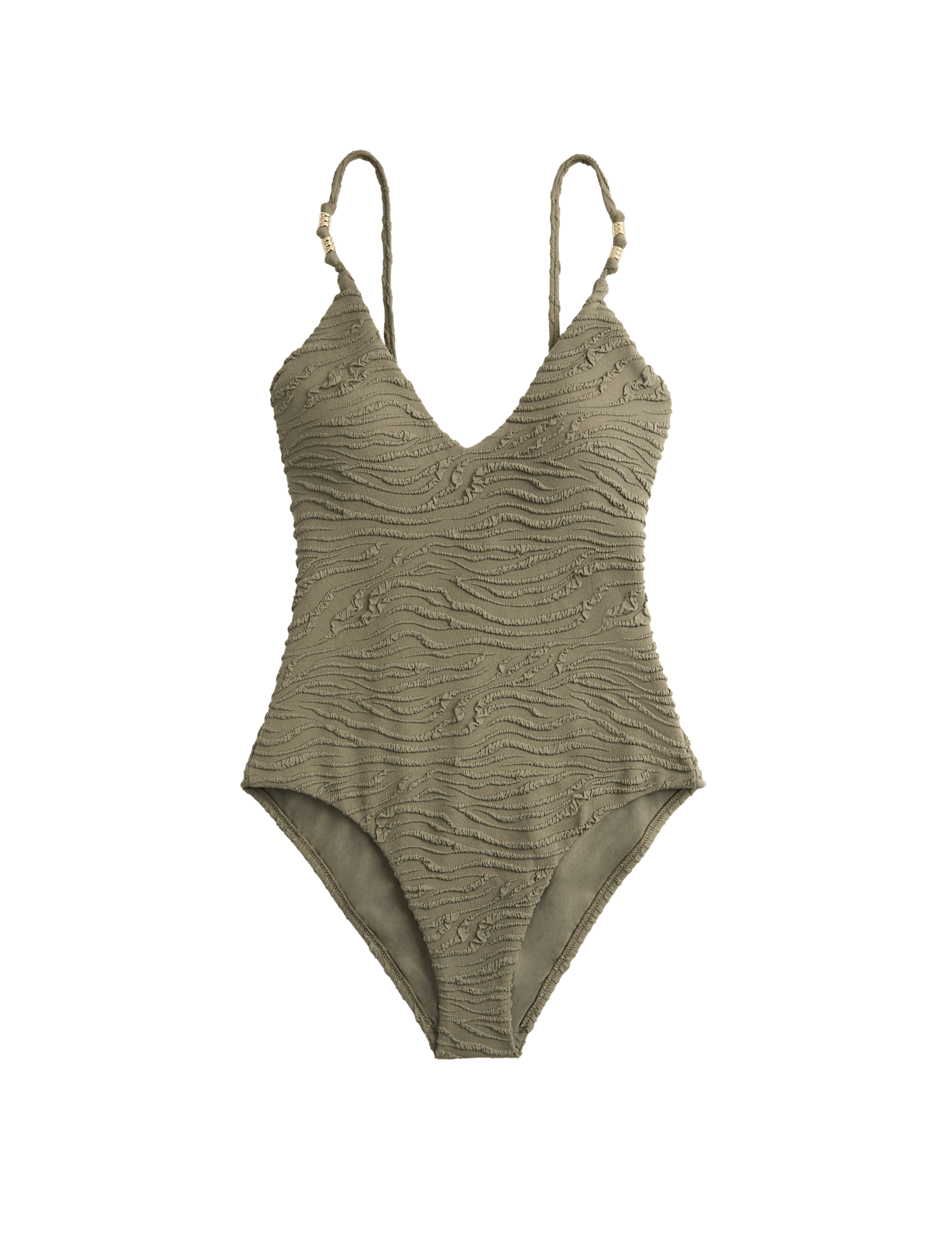 Textured Plunge Swimsuit - image 5