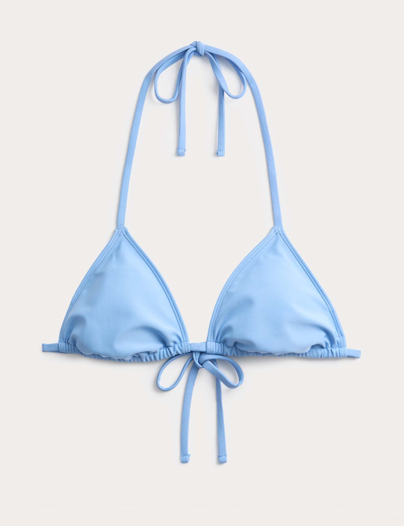 Padded Halterneck Triangle Bikini Top - image 3