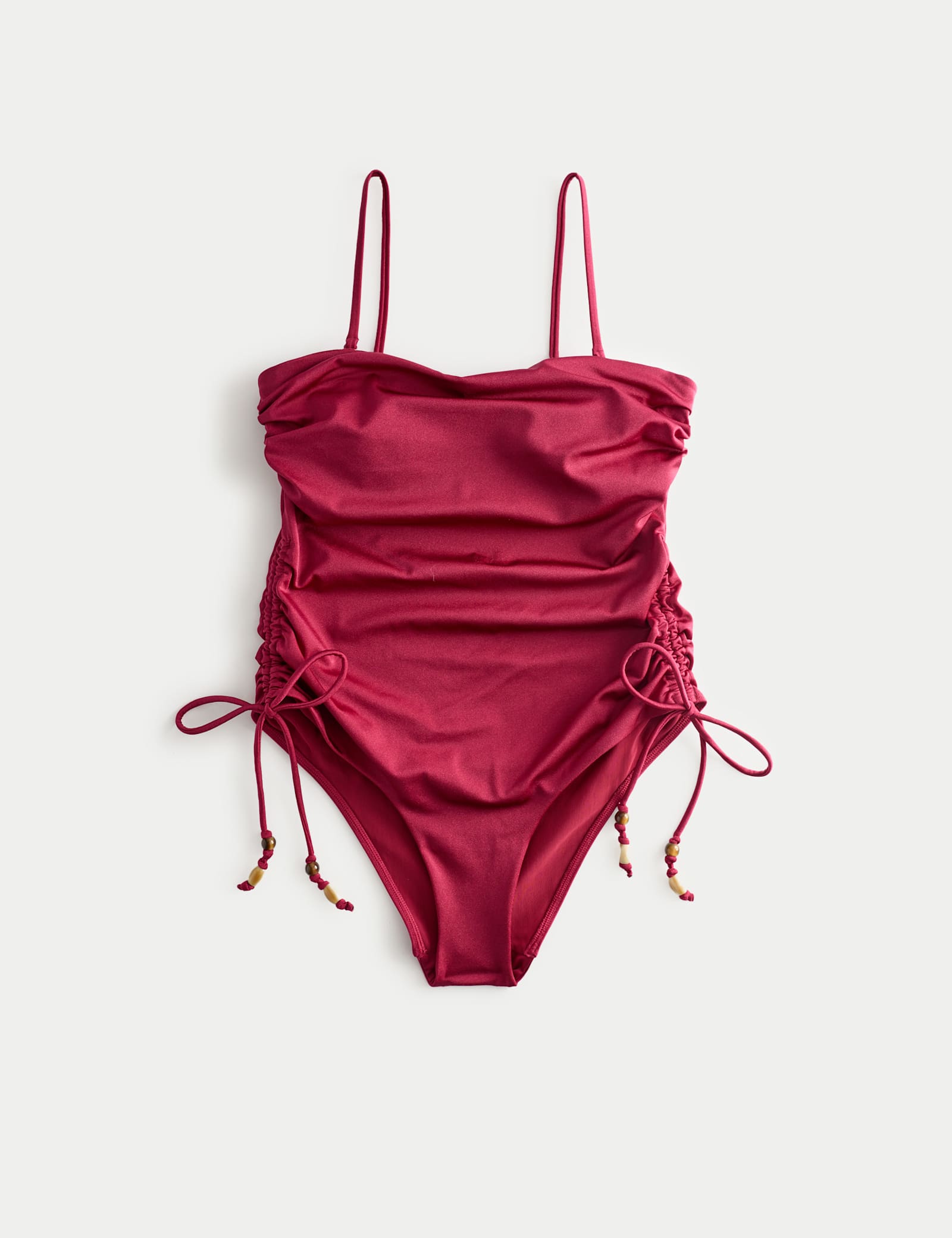 Tummy Control Sheen Wired Bandeau Swimsuit - image 1