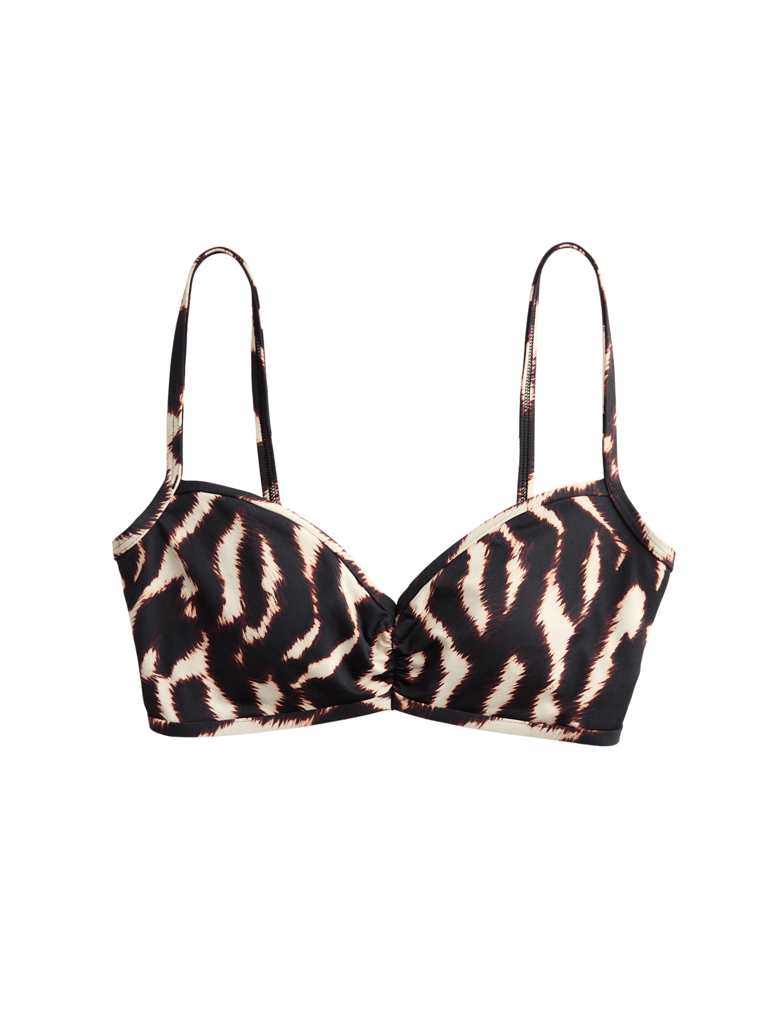 Printed Plunge Bikini Top - image 5