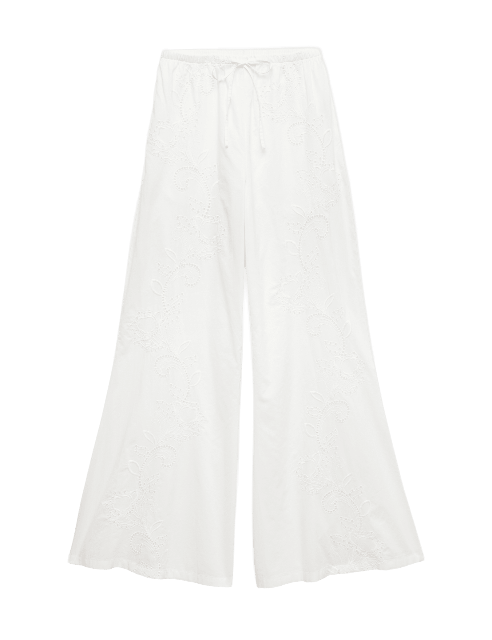 Pure Cotton Textured Broderie Beach Trousers - image 3