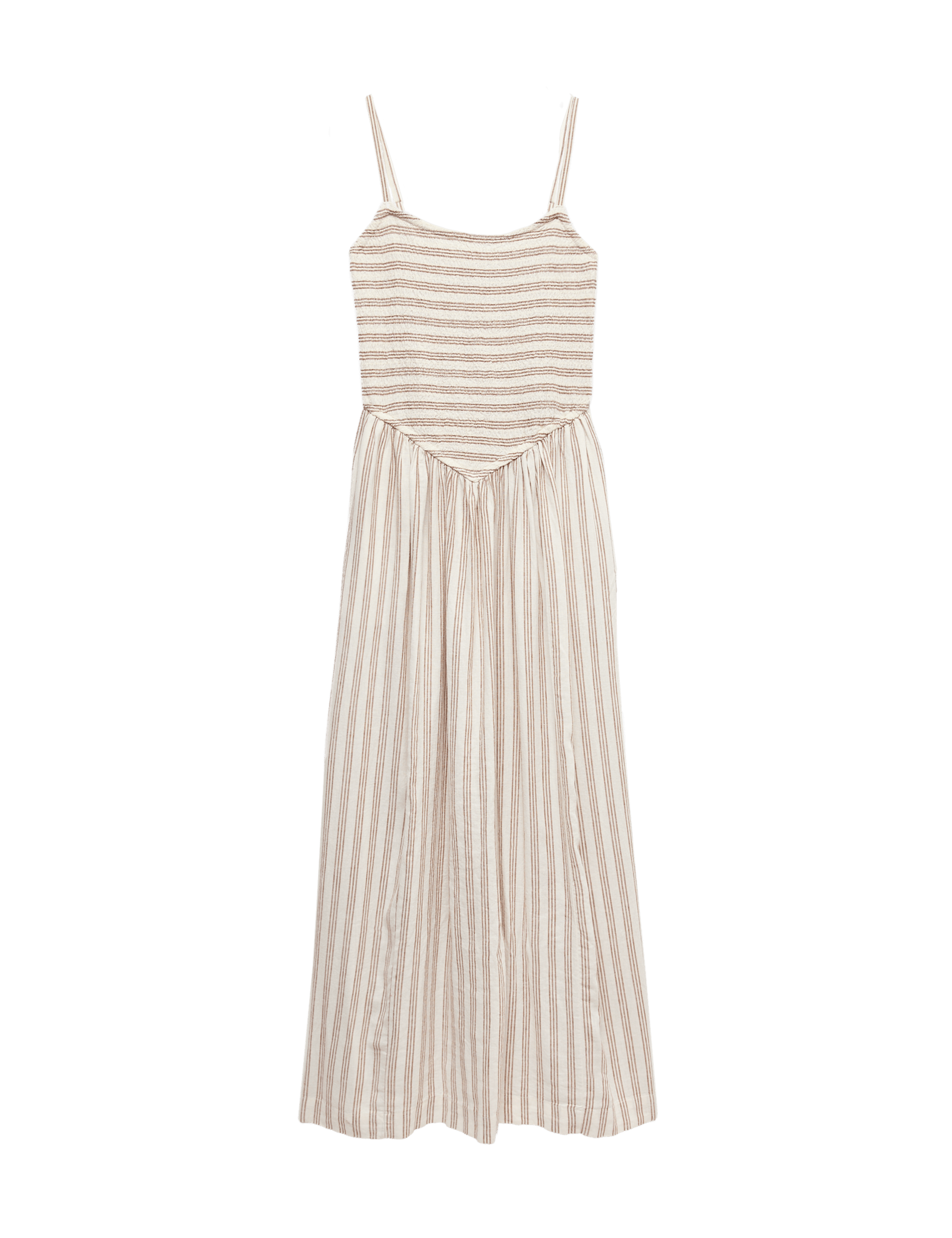 Linen Rich Shirred Maxi Shift Dress - image 3