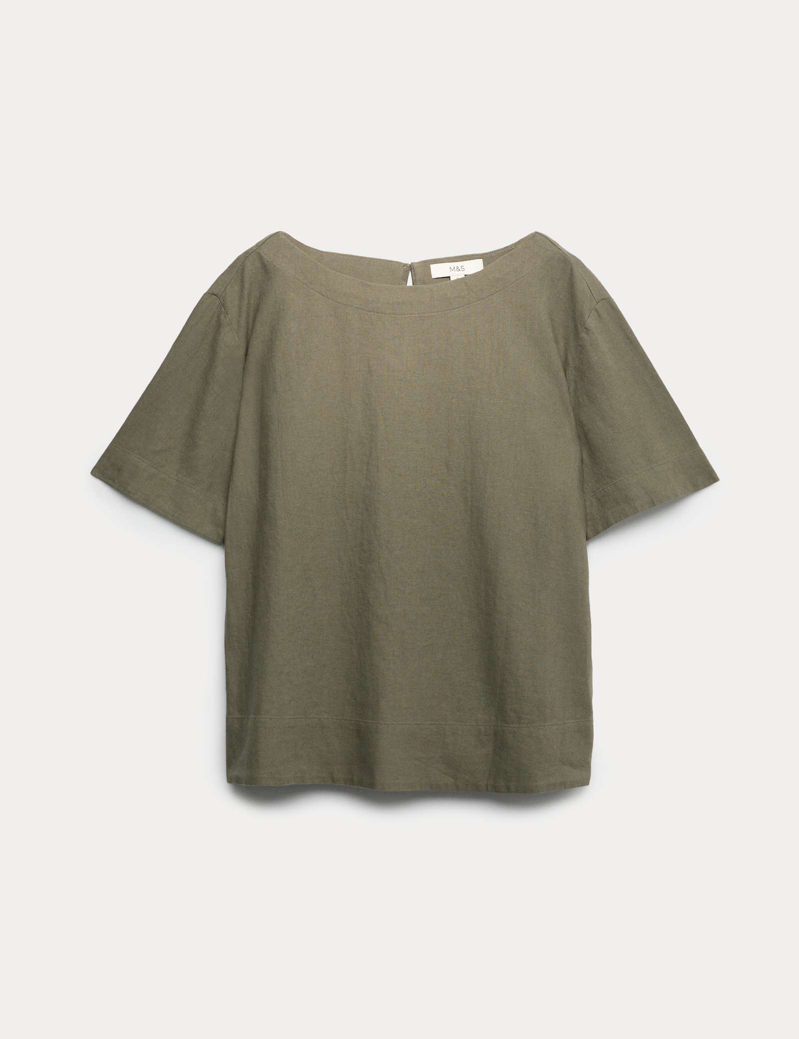 Linen Rich Relaxed T-Shirt - image 1