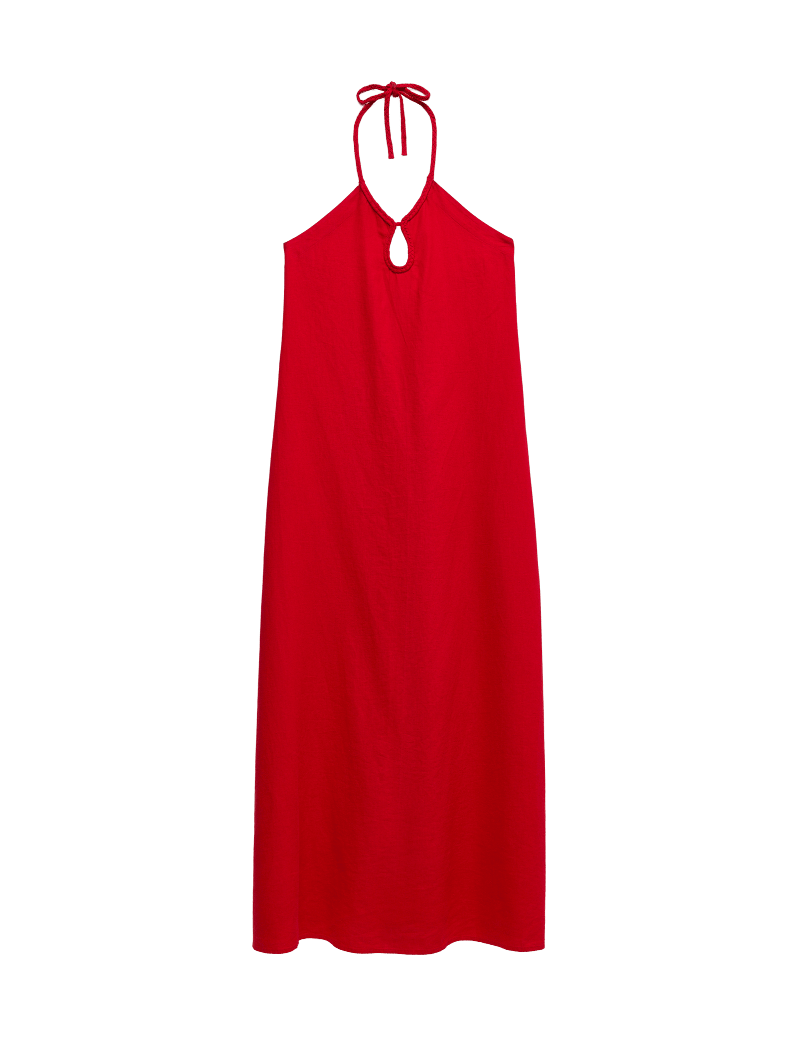 Linen Rich Halter Neck Maxi Dress - image 3