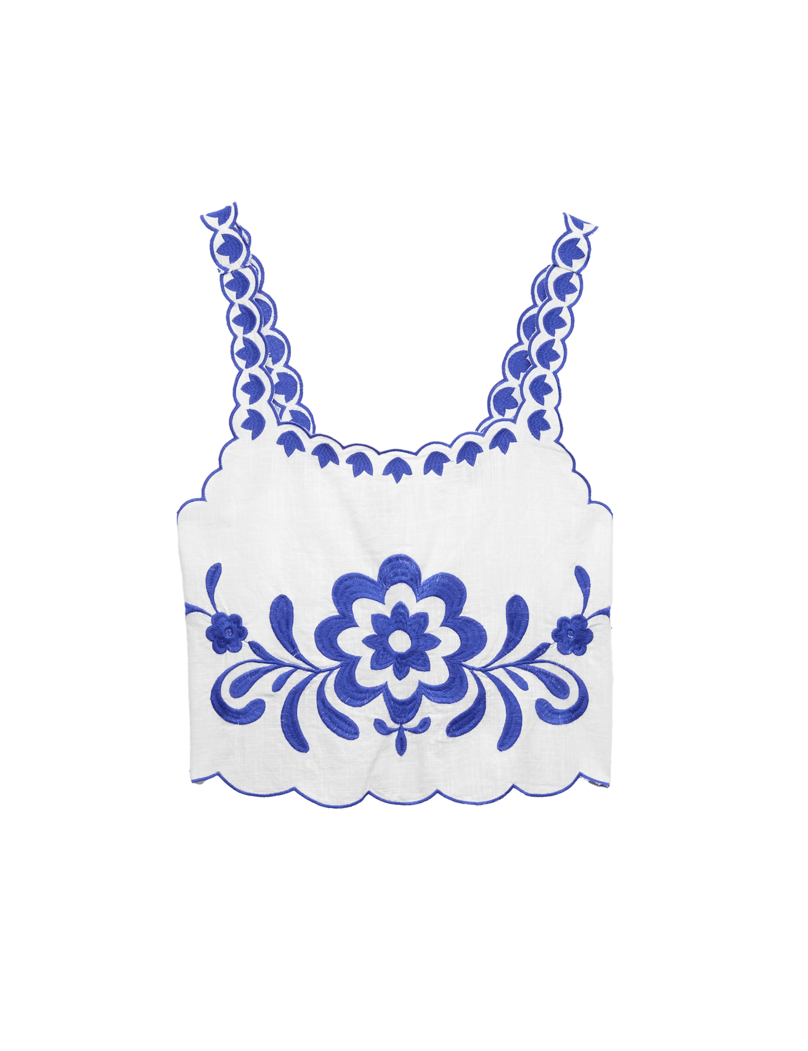 Pure Cotton Embroidered Beach Vest Top - image 3