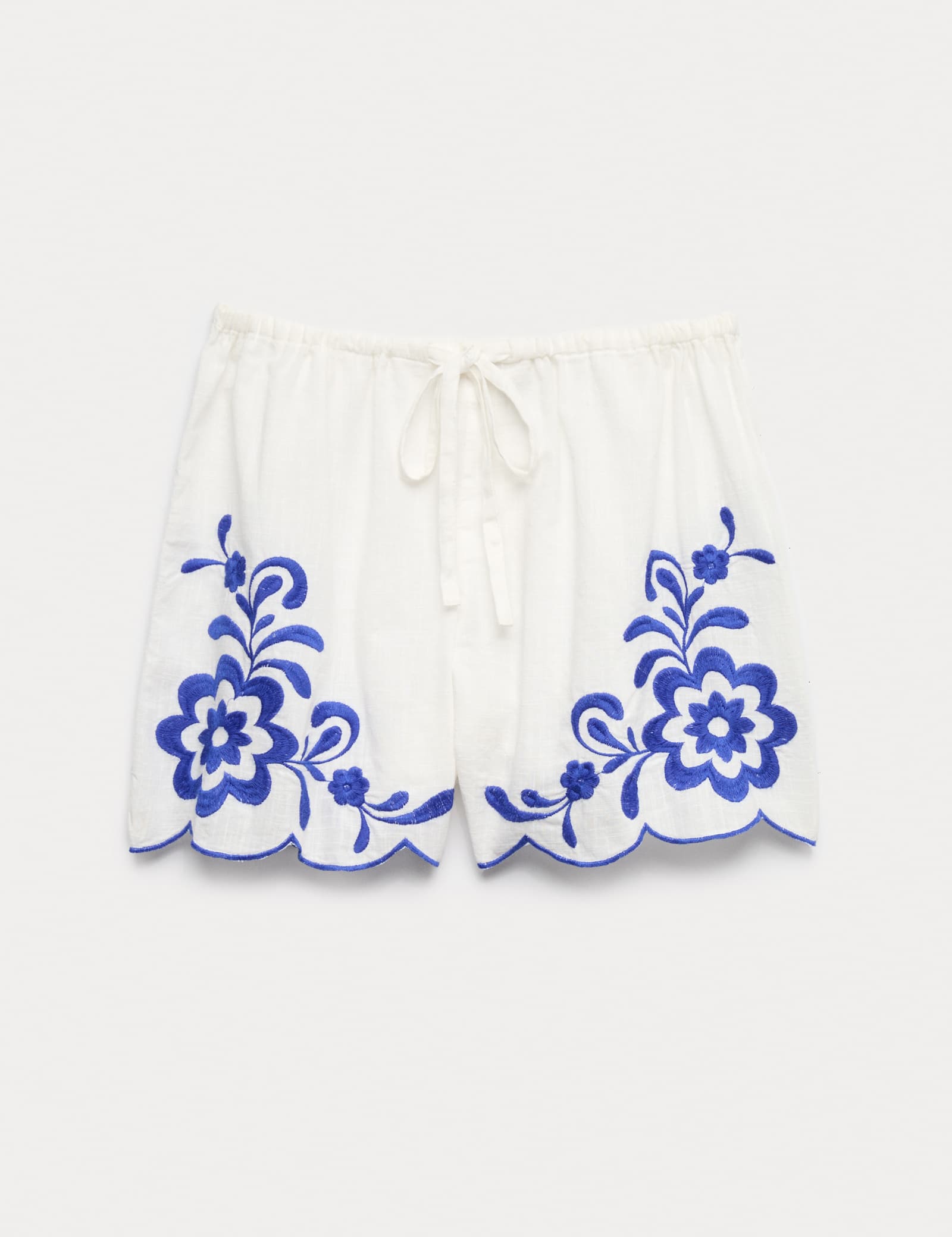 Pure Cotton Embroidered Beach Shorts - image 1