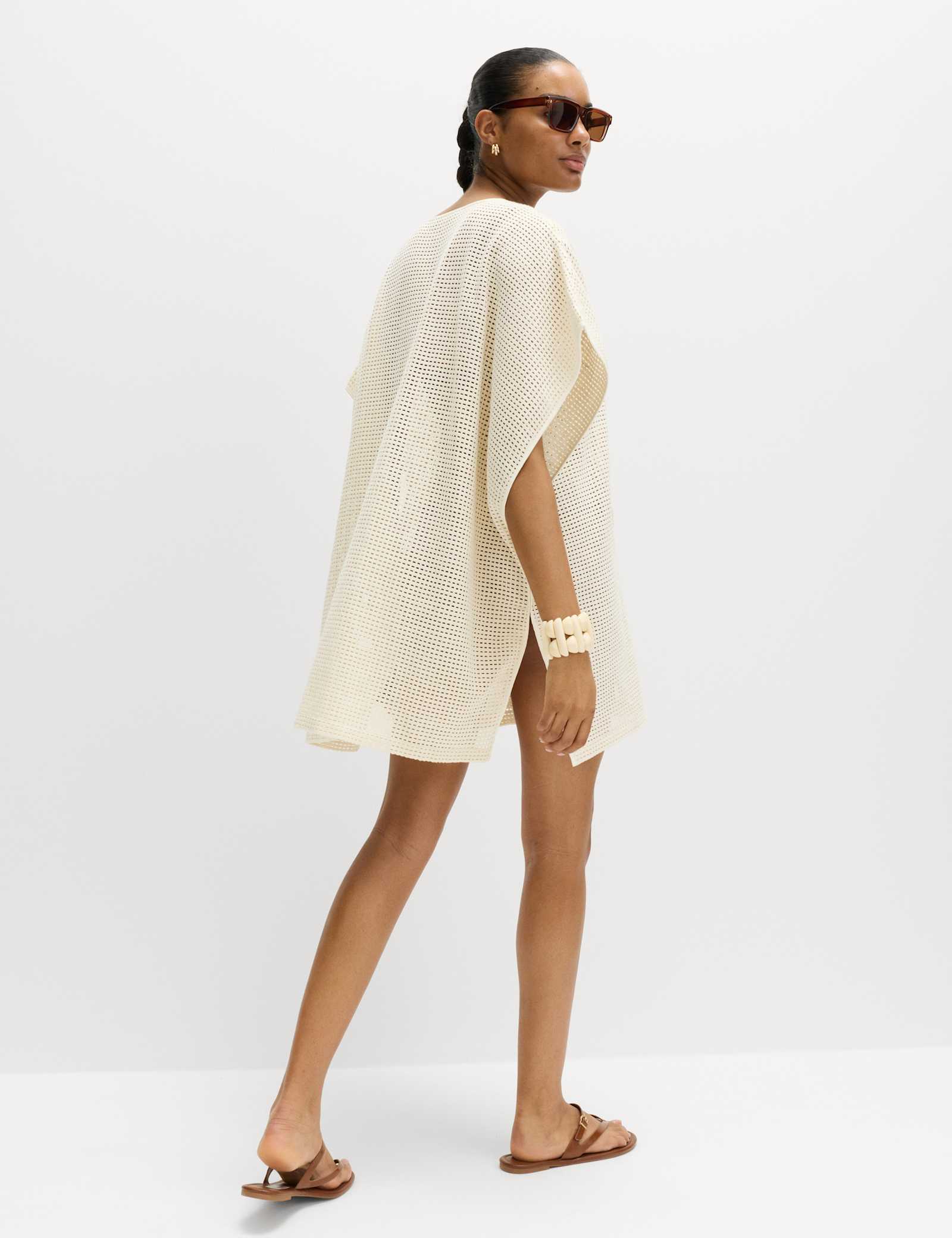 Pure Cotton Floral Detail Mini Kaftan - image 5